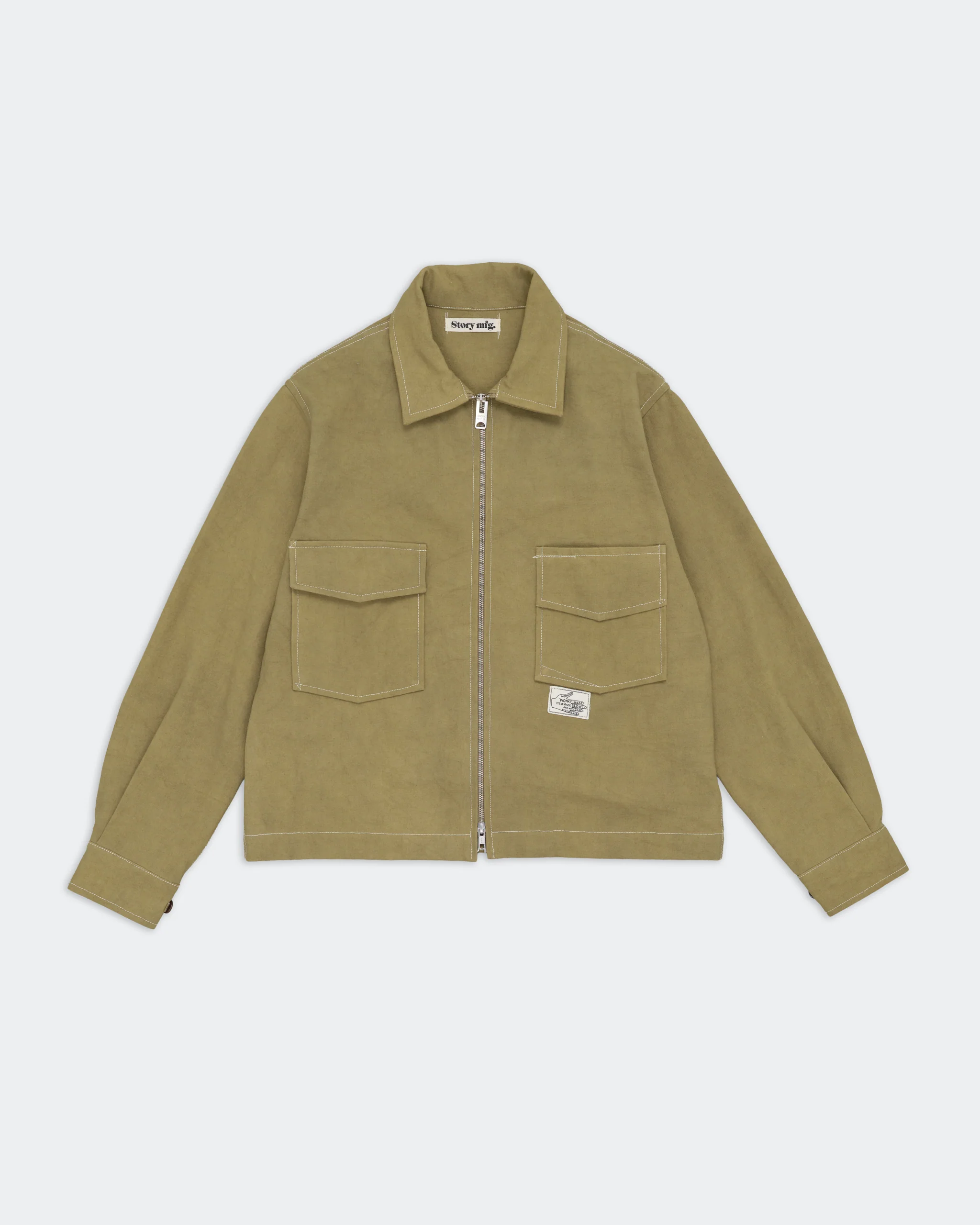 555 Jacket - Olive Wonky-Wear - Image 3