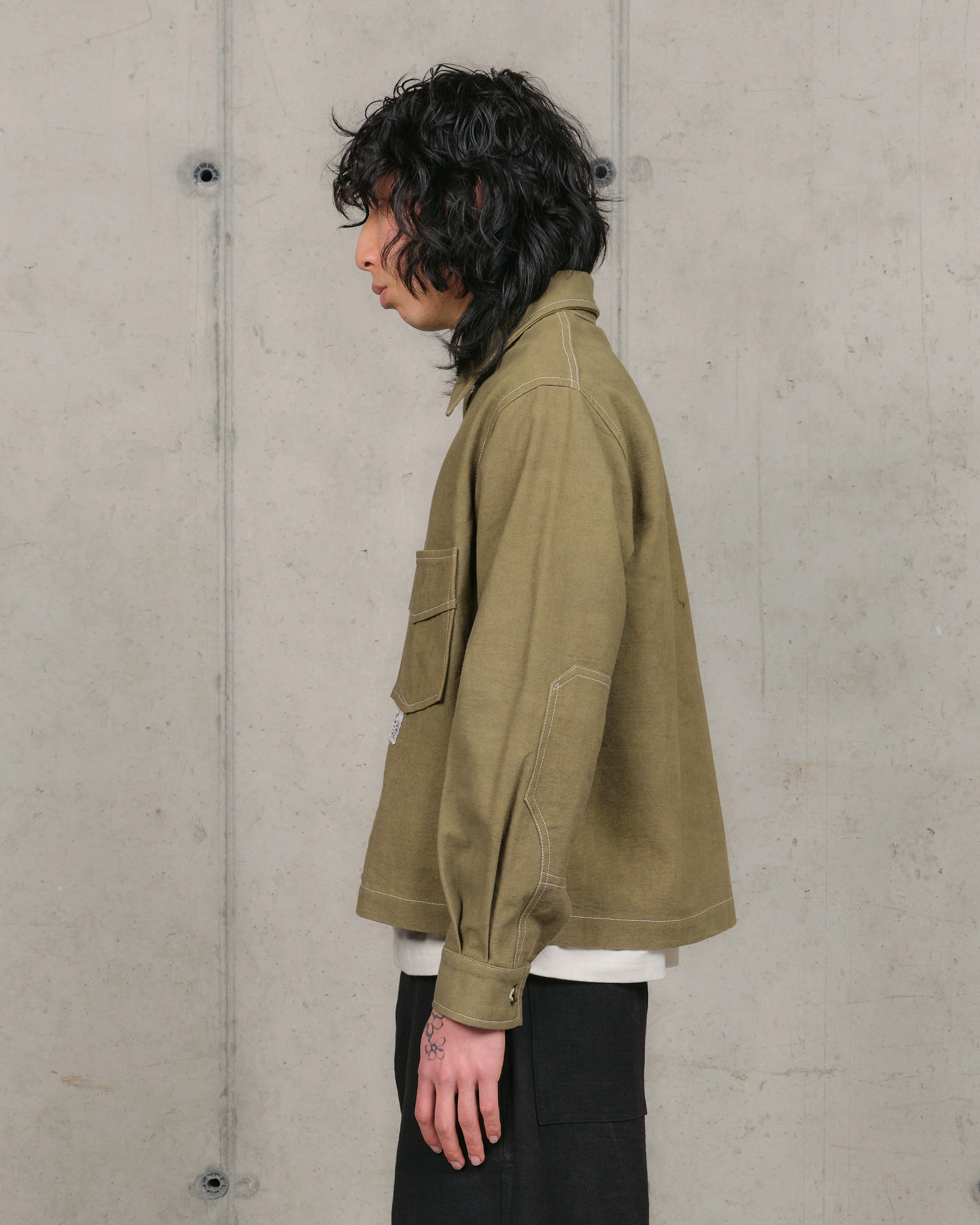 555 Jacket - Olive Wonky-Wear - Image 7