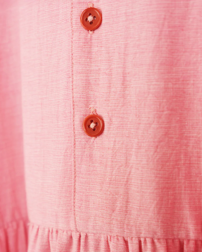 Apple Dress - Pink Pleated - Image 6