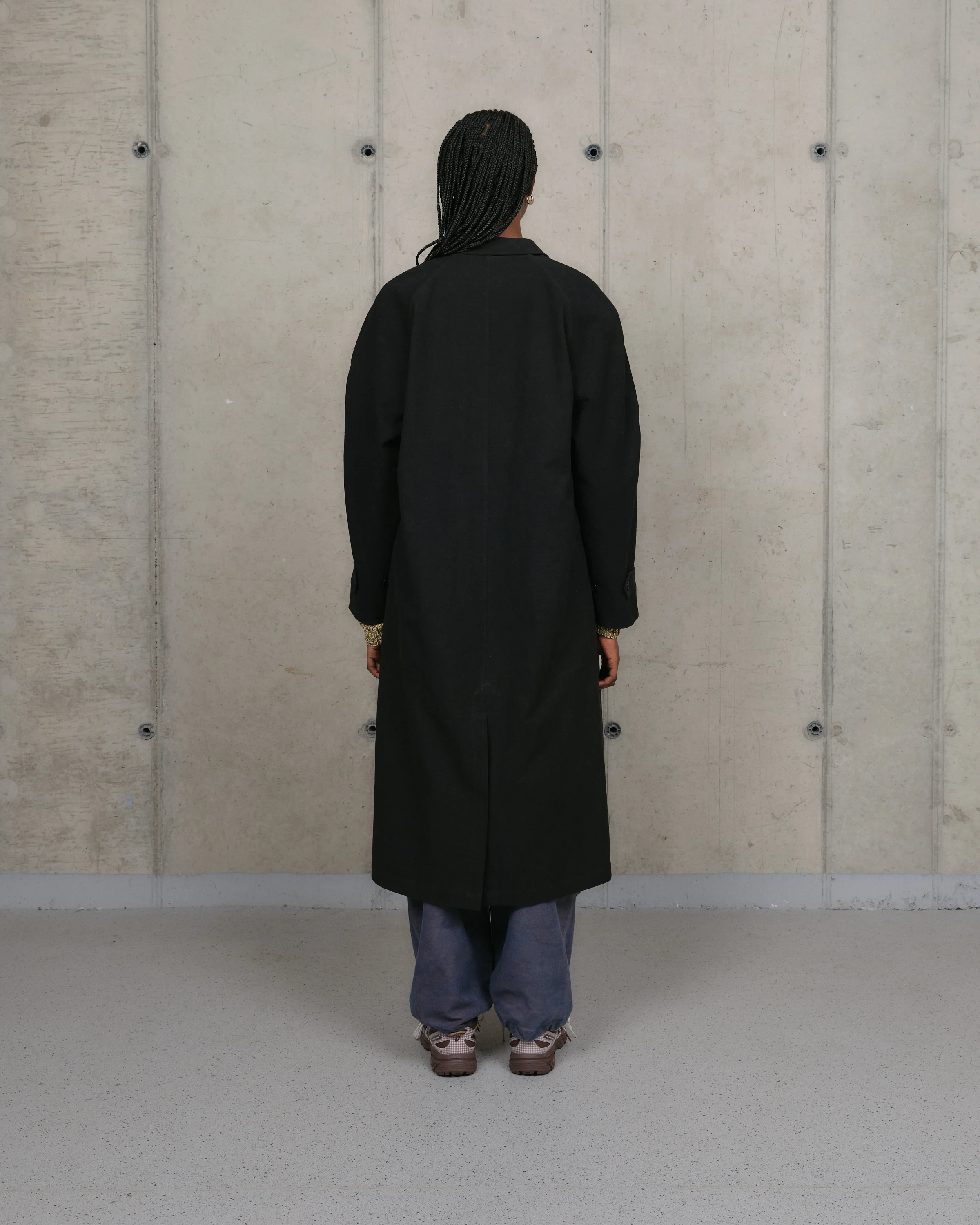 Atlas Overcoat - Black Slub - Image 10