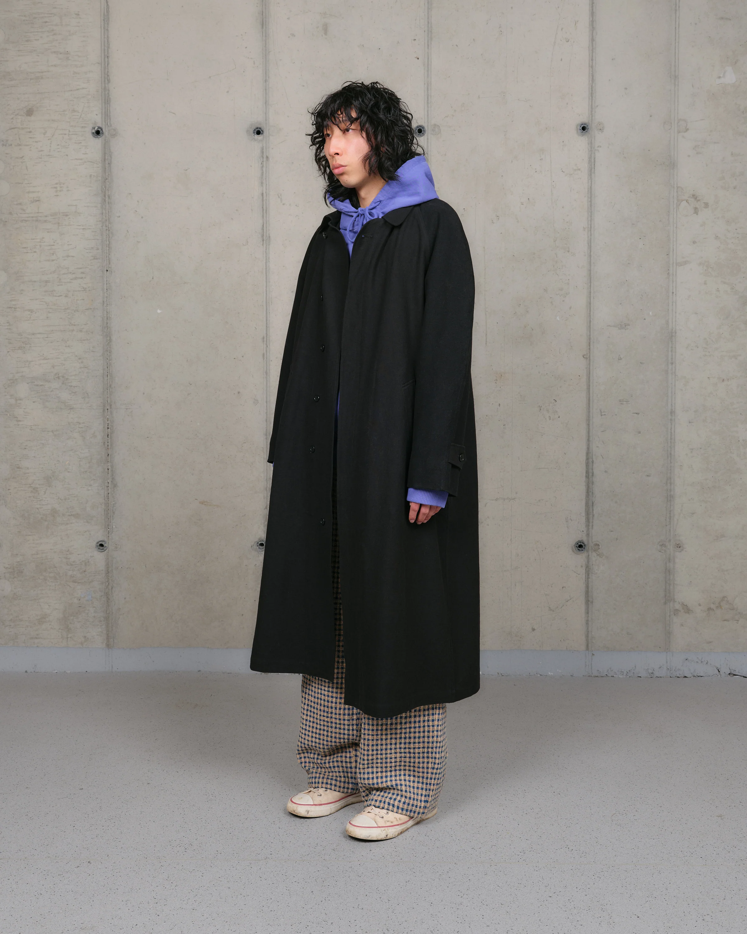 Atlas Overcoat - Black Slub - Image 6