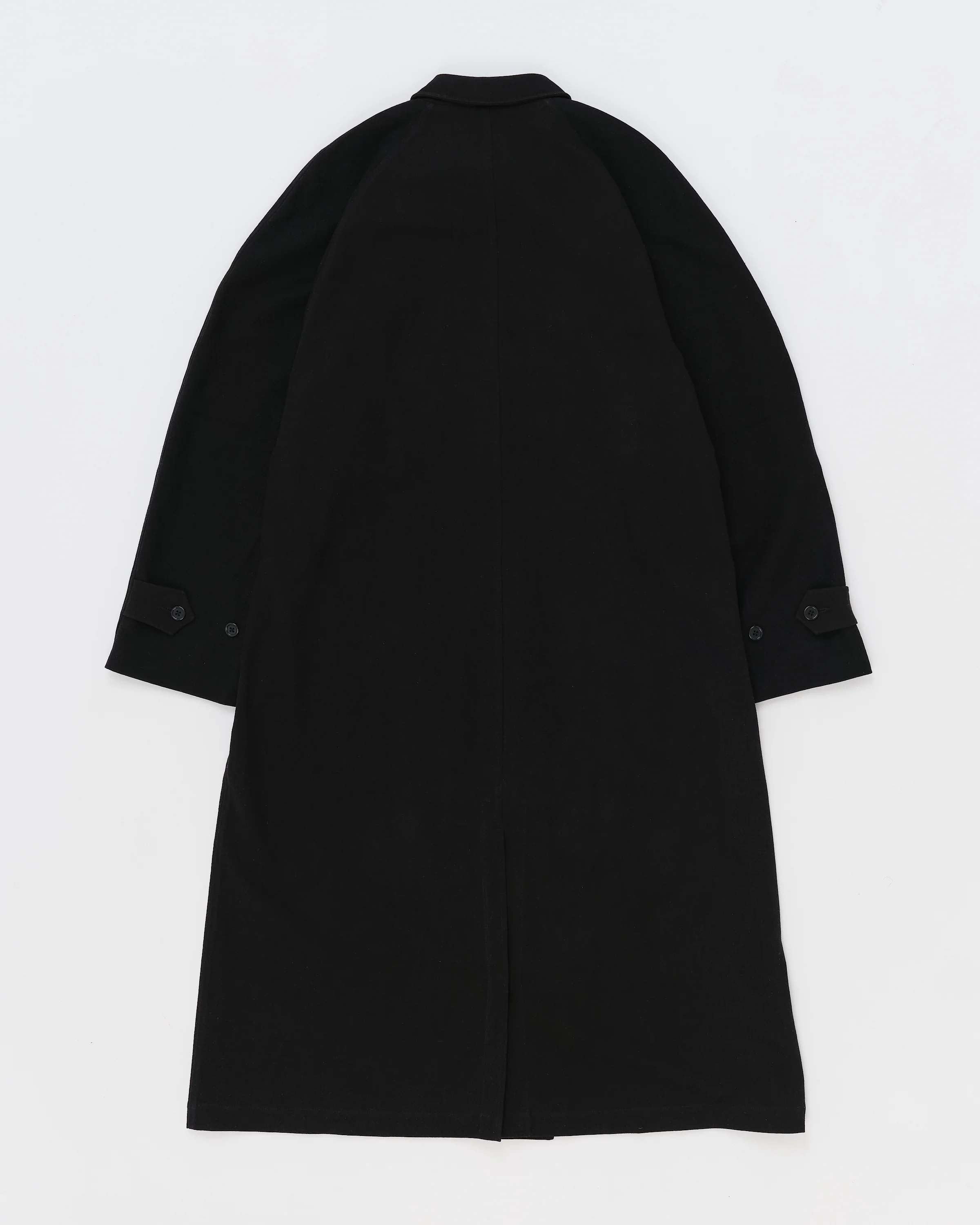 Atlas Overcoat - Black Slub - Image 9