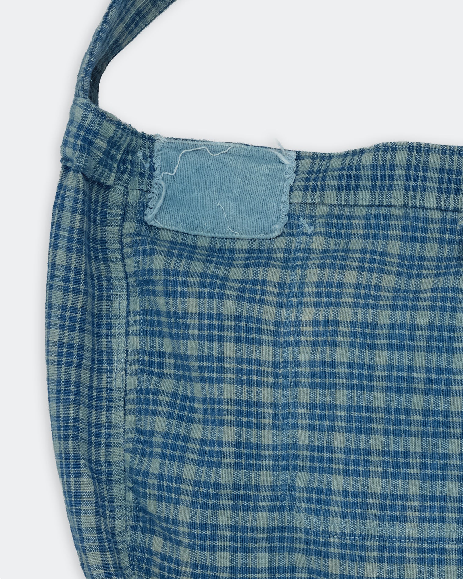 Big Shop Tote - Indigo Mud Check - Image 4