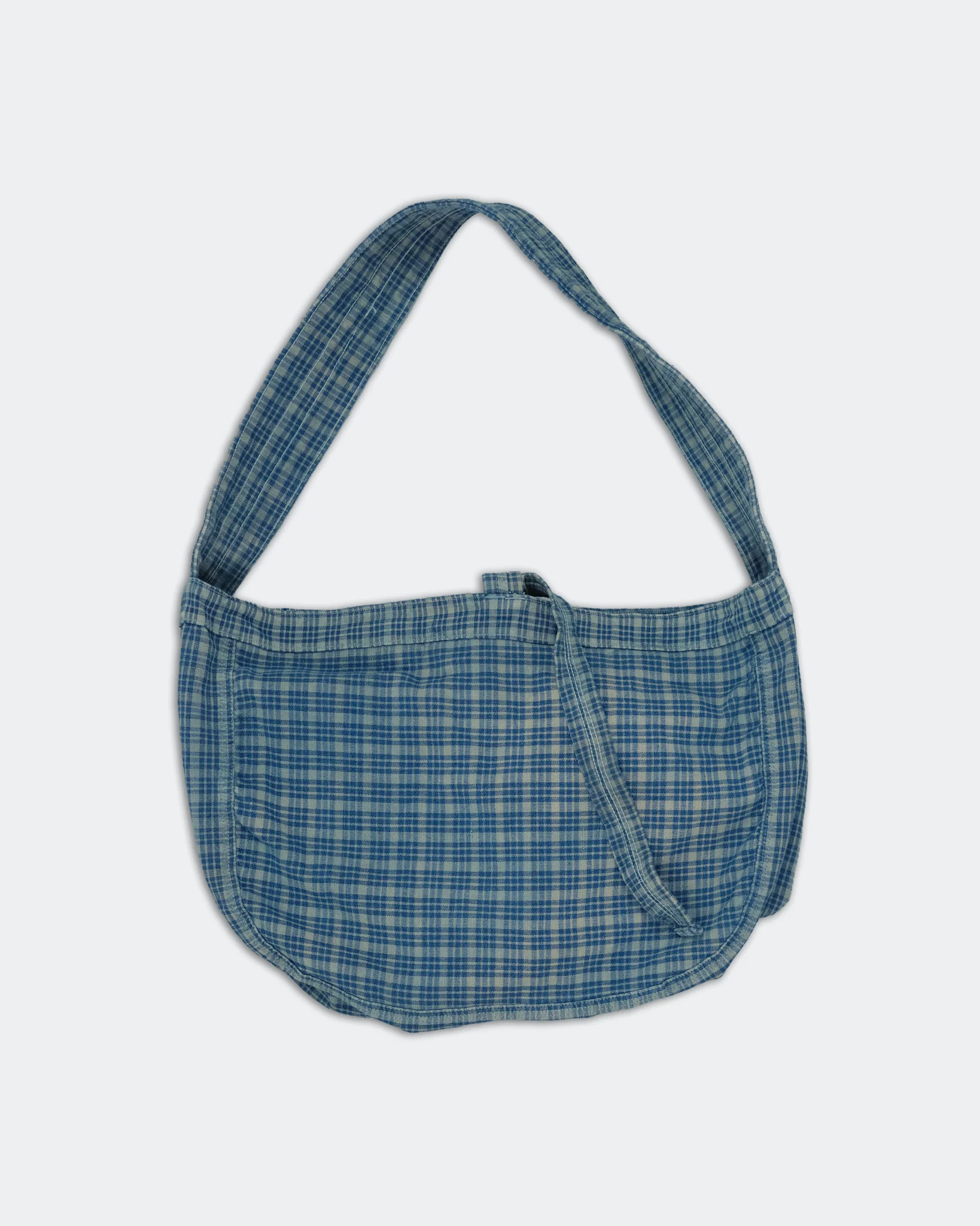 Big Shop Tote - Indigo Mud Check - Image 7