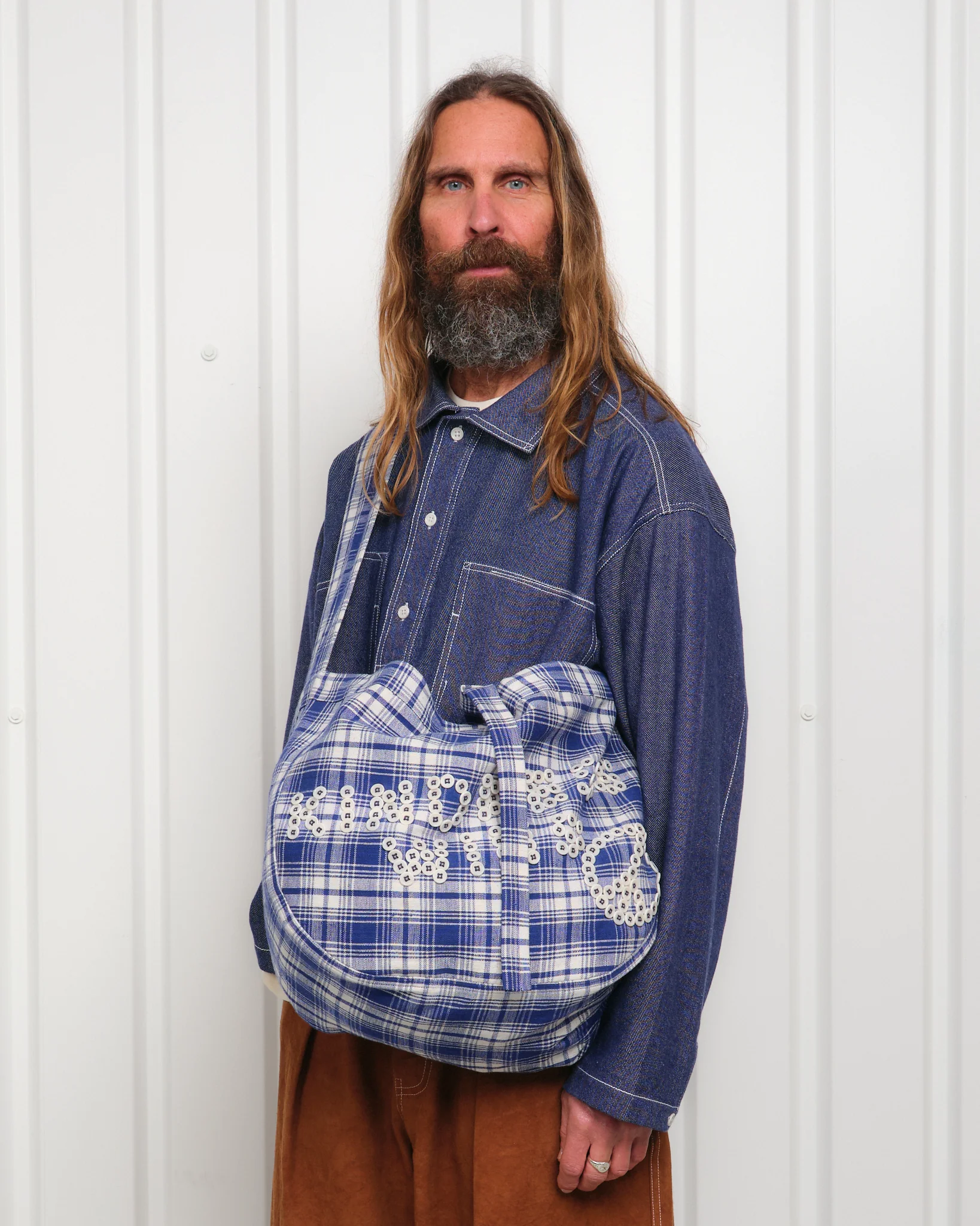 Big Shop Tote - Kindness Wins Picnic Check - Image 3