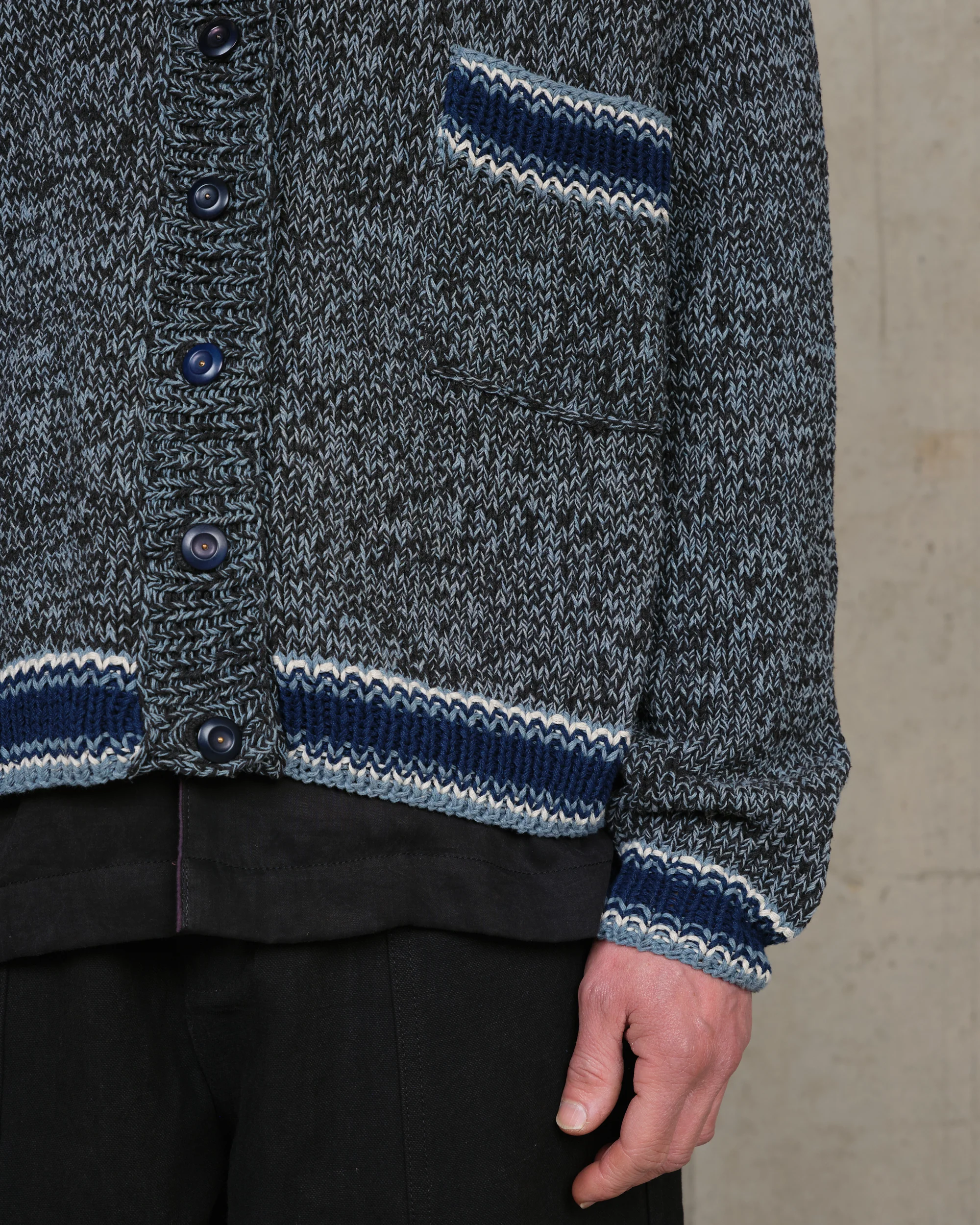 Bulb Cardigan - Twisted Black - Image 5