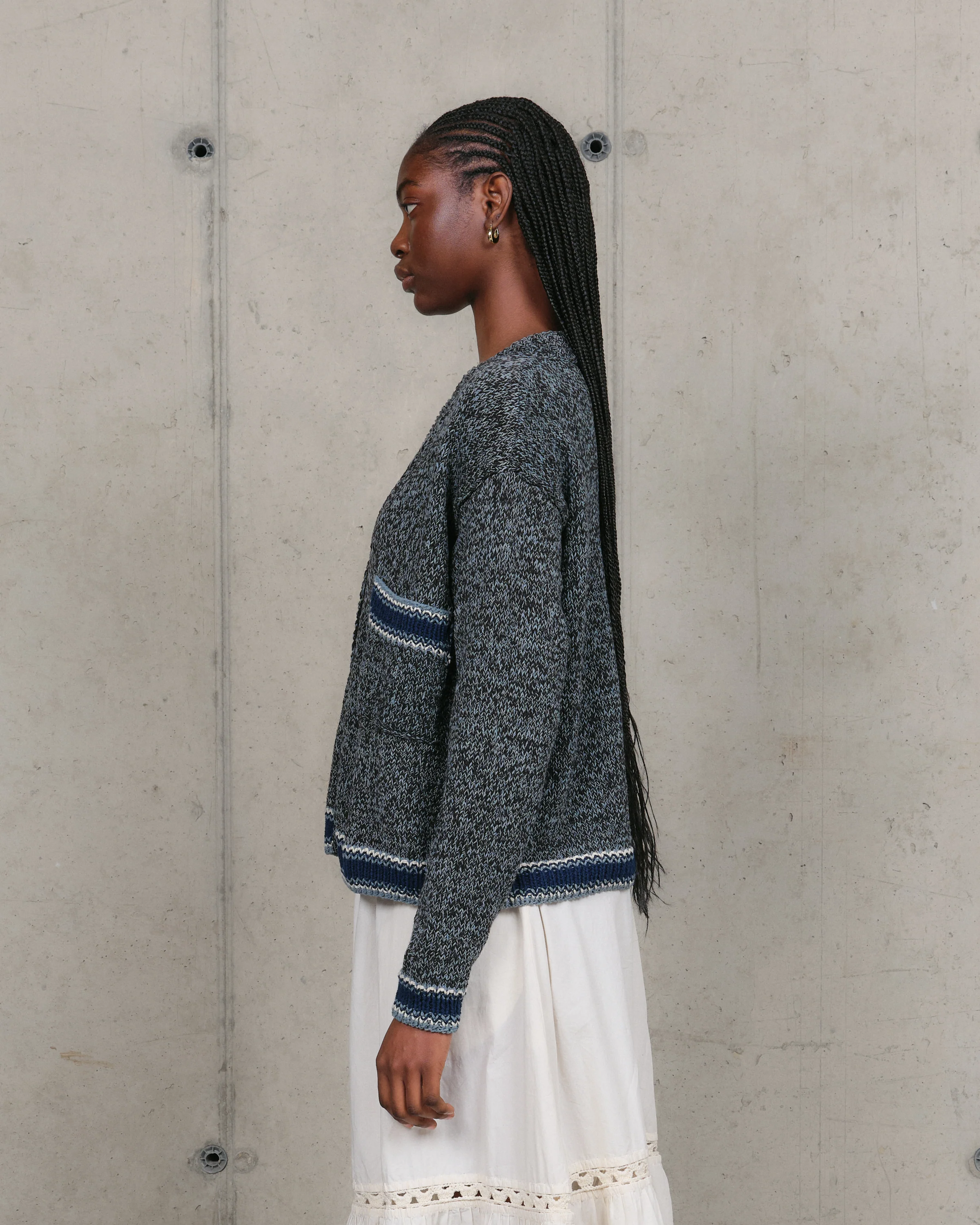 Bulb Cardigan - Twisted Black - Image 6