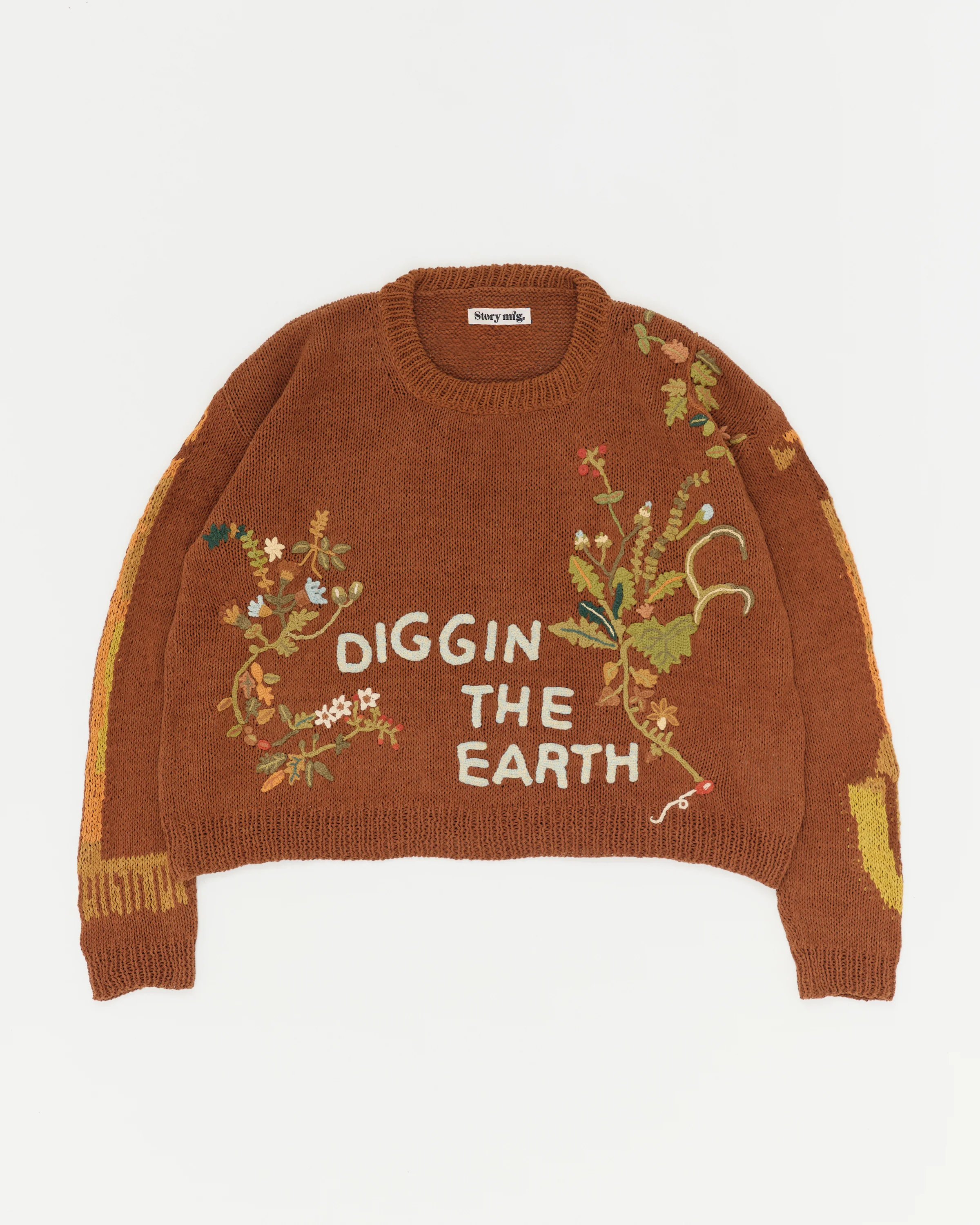 Bulb Knit Jumper - Brown Diggin' The Earth - Image 3