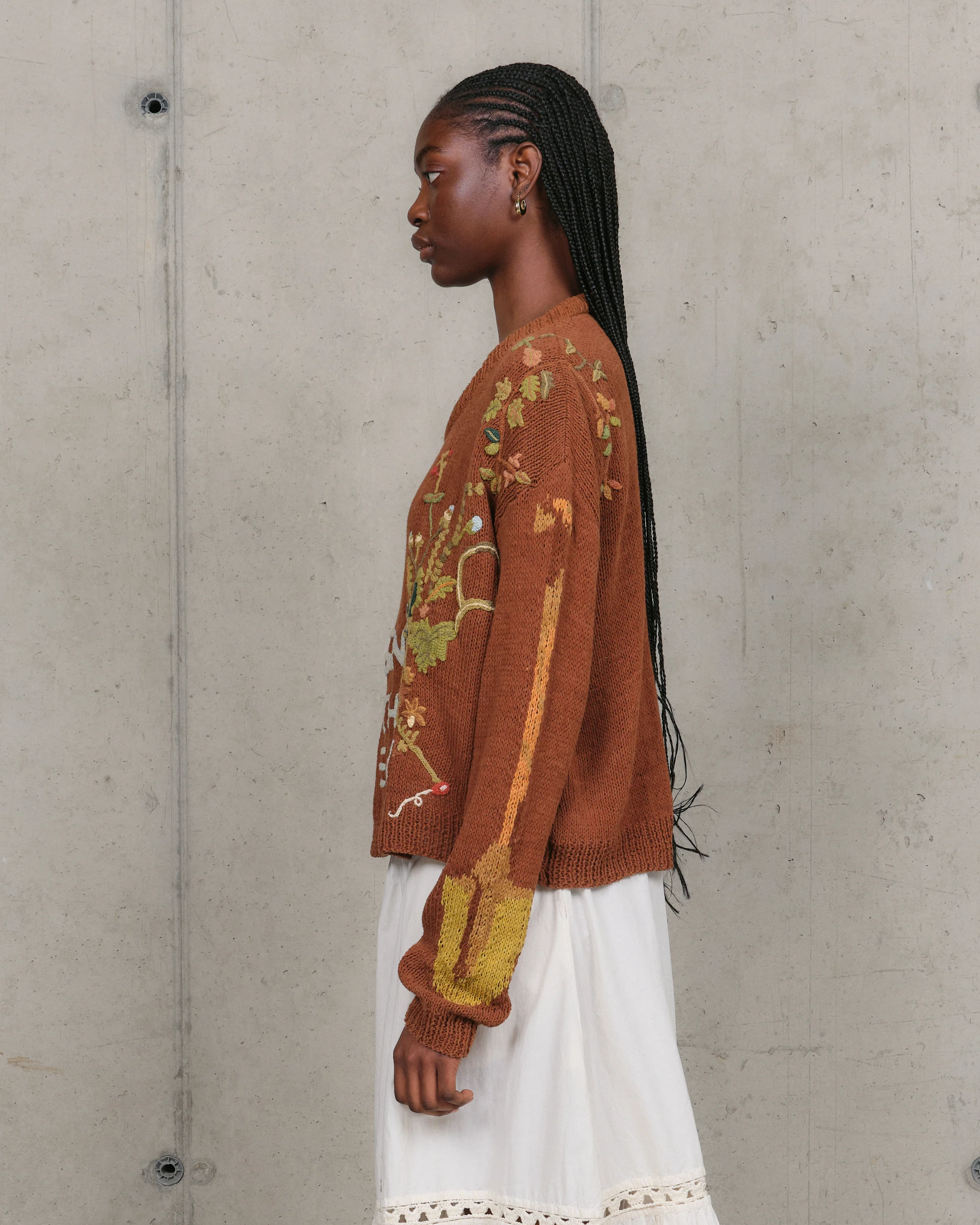 Bulb Knit Jumper - Brown Diggin' The Earth - Image 7