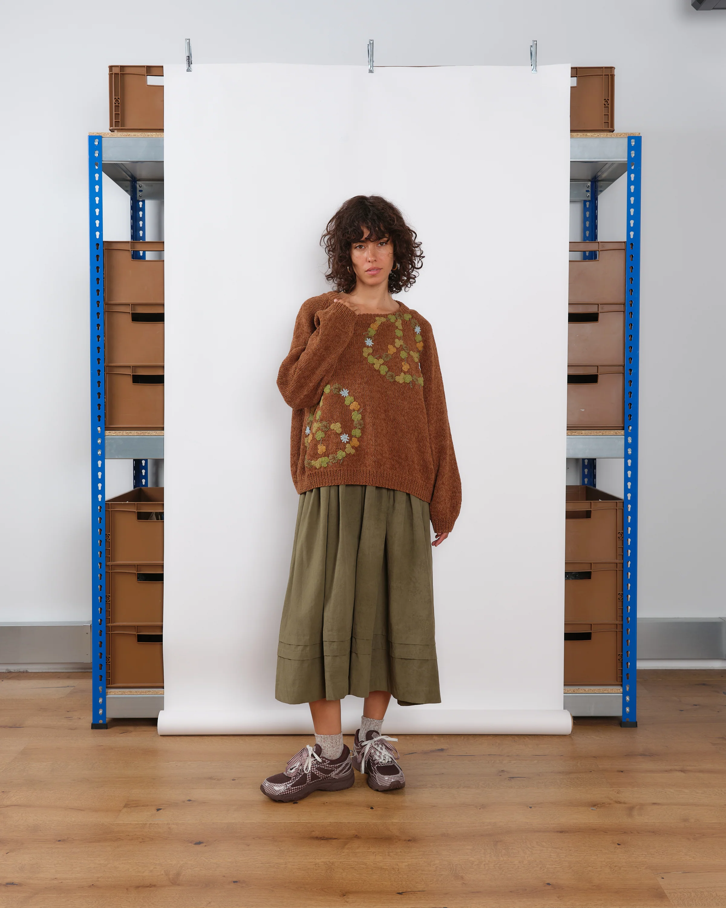 Bulb Knit Jumper - Brown Peace - Image 4