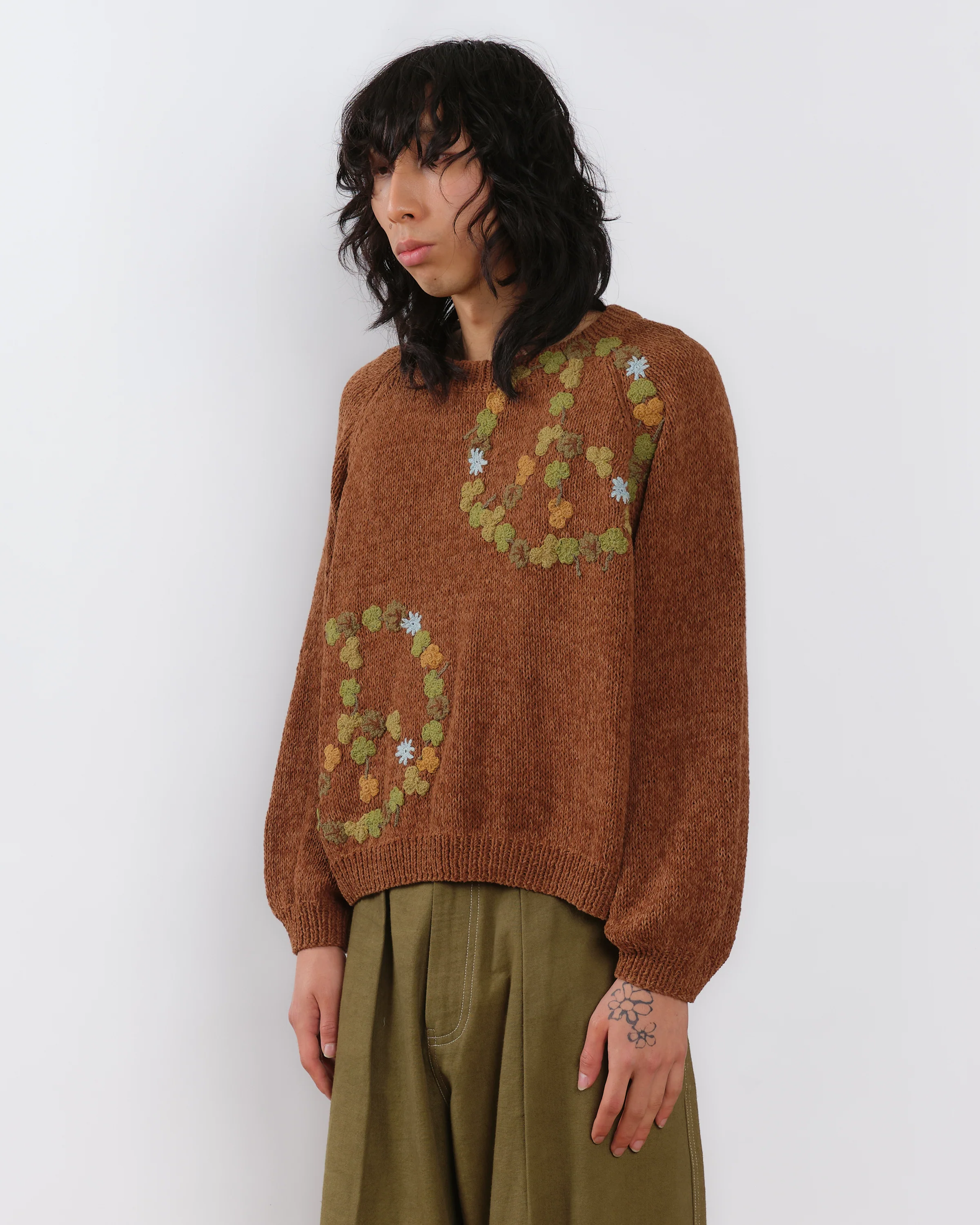 Bulb Knit Jumper - Brown Peace - Image 6