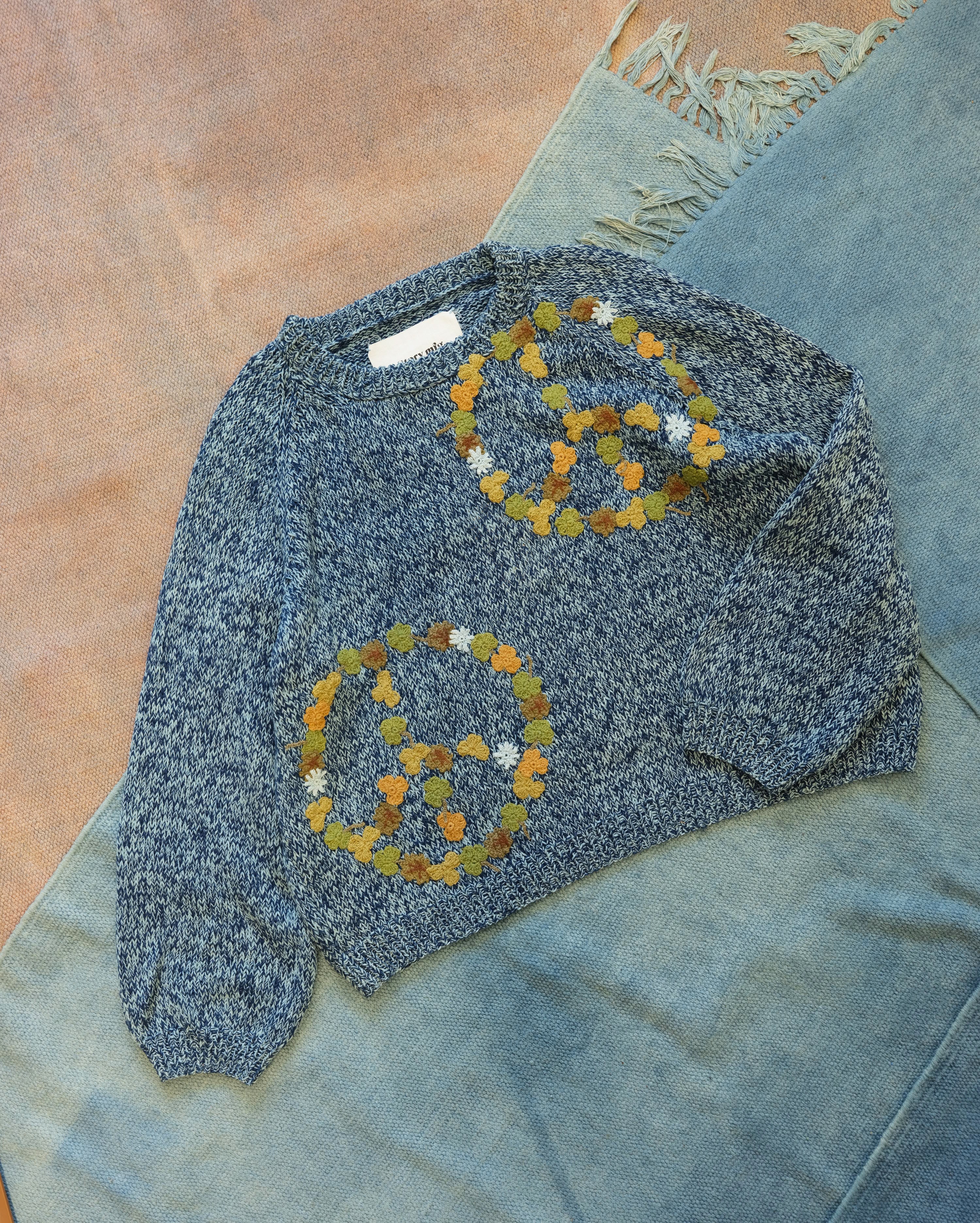 Bulb Knit Jumper - Indigo Peace - Image 3