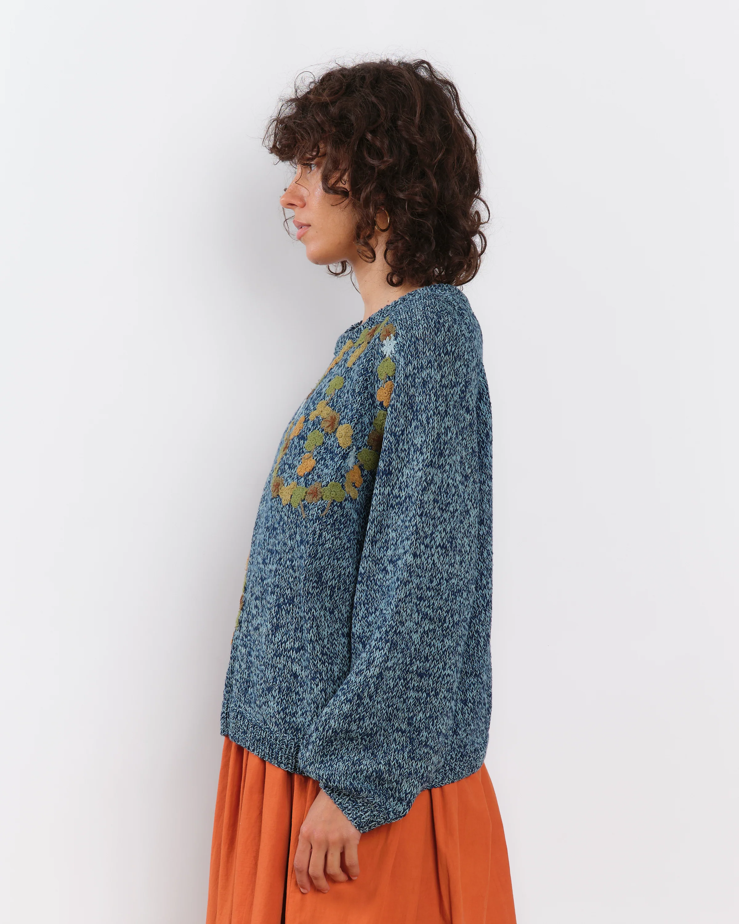 Bulb Knit Jumper - Indigo Peace - Image 7