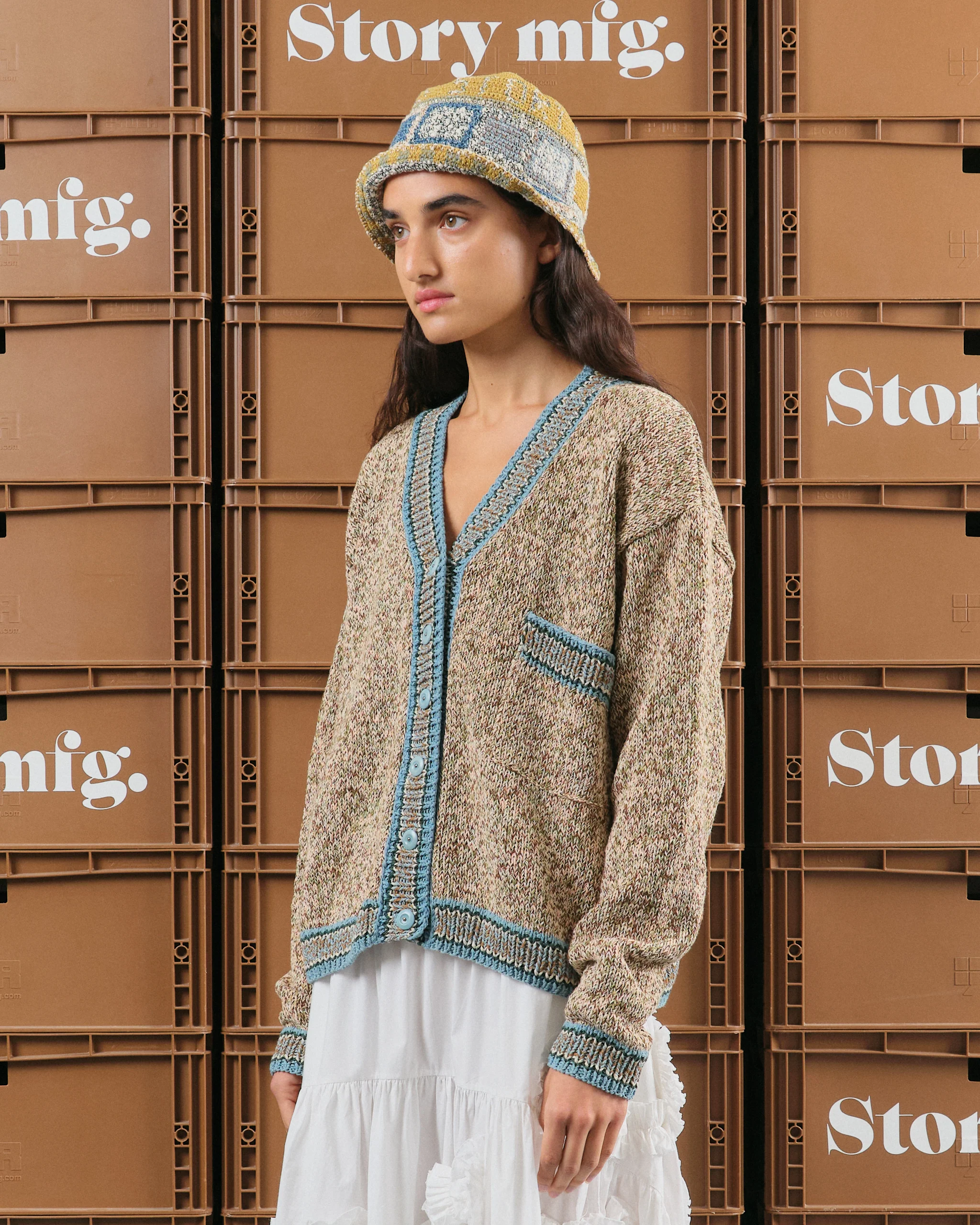 Bulb Knit Cardigan - Dust - Image 6