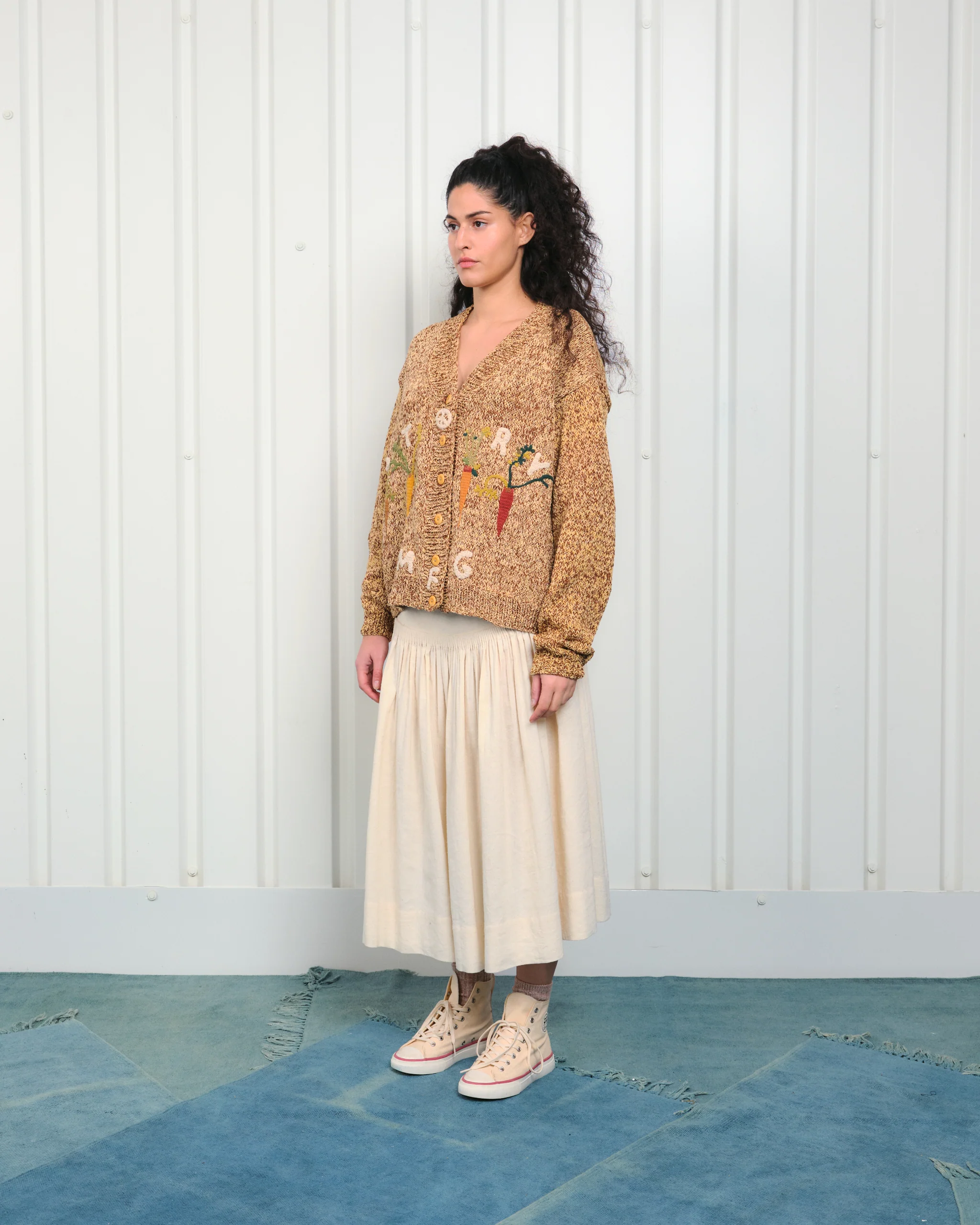 Bulb Knit Cardigan - Jackfruit Carrots - Image 4