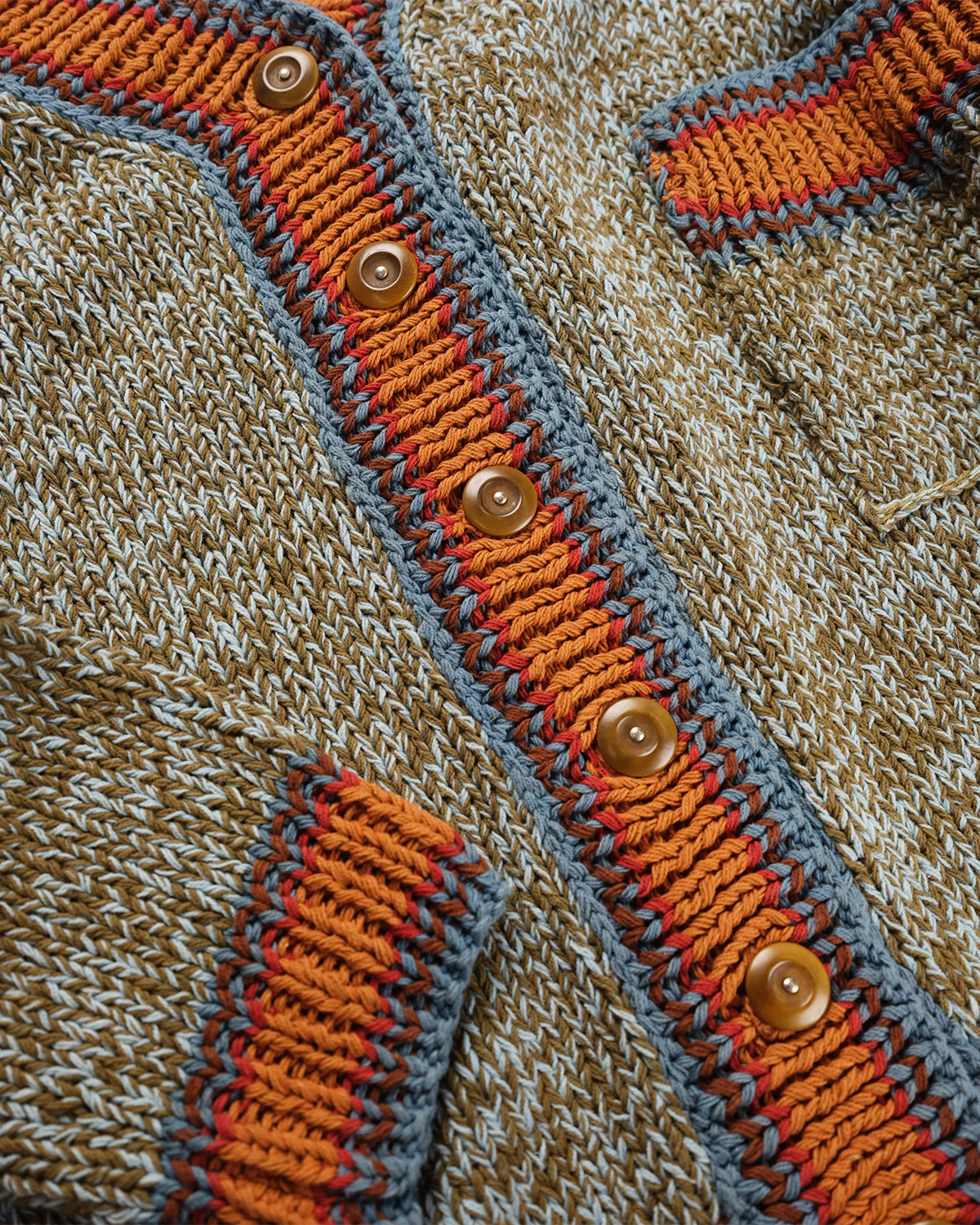 Bulb Knit Cardigan - Twisted Green - Image 4