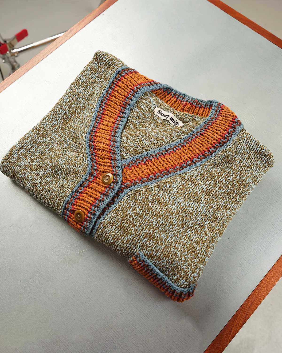 Bulb Knit Cardigan - Twisted Green - Image 8