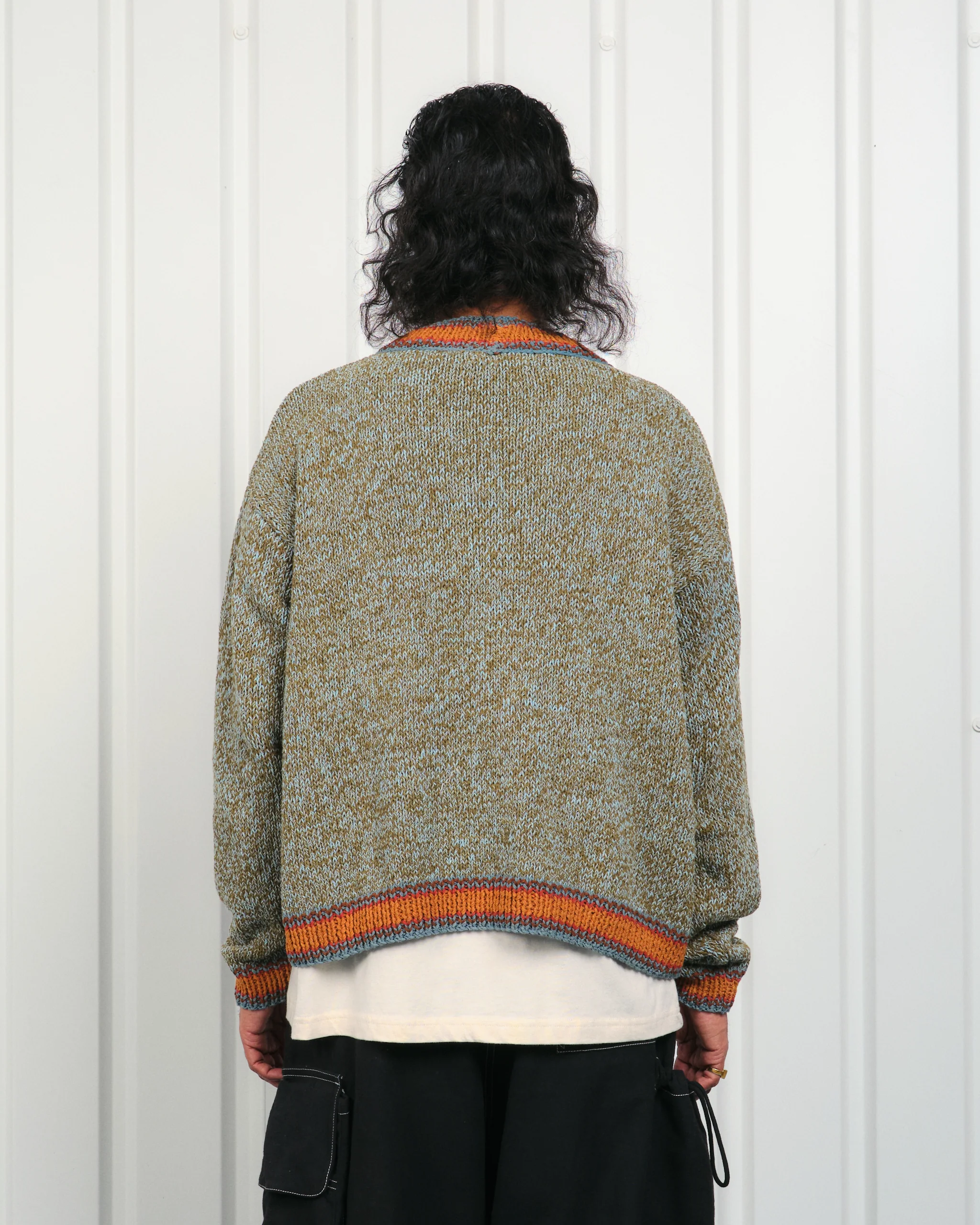 Bulb Knit Cardigan - Twisted Green - Image 9