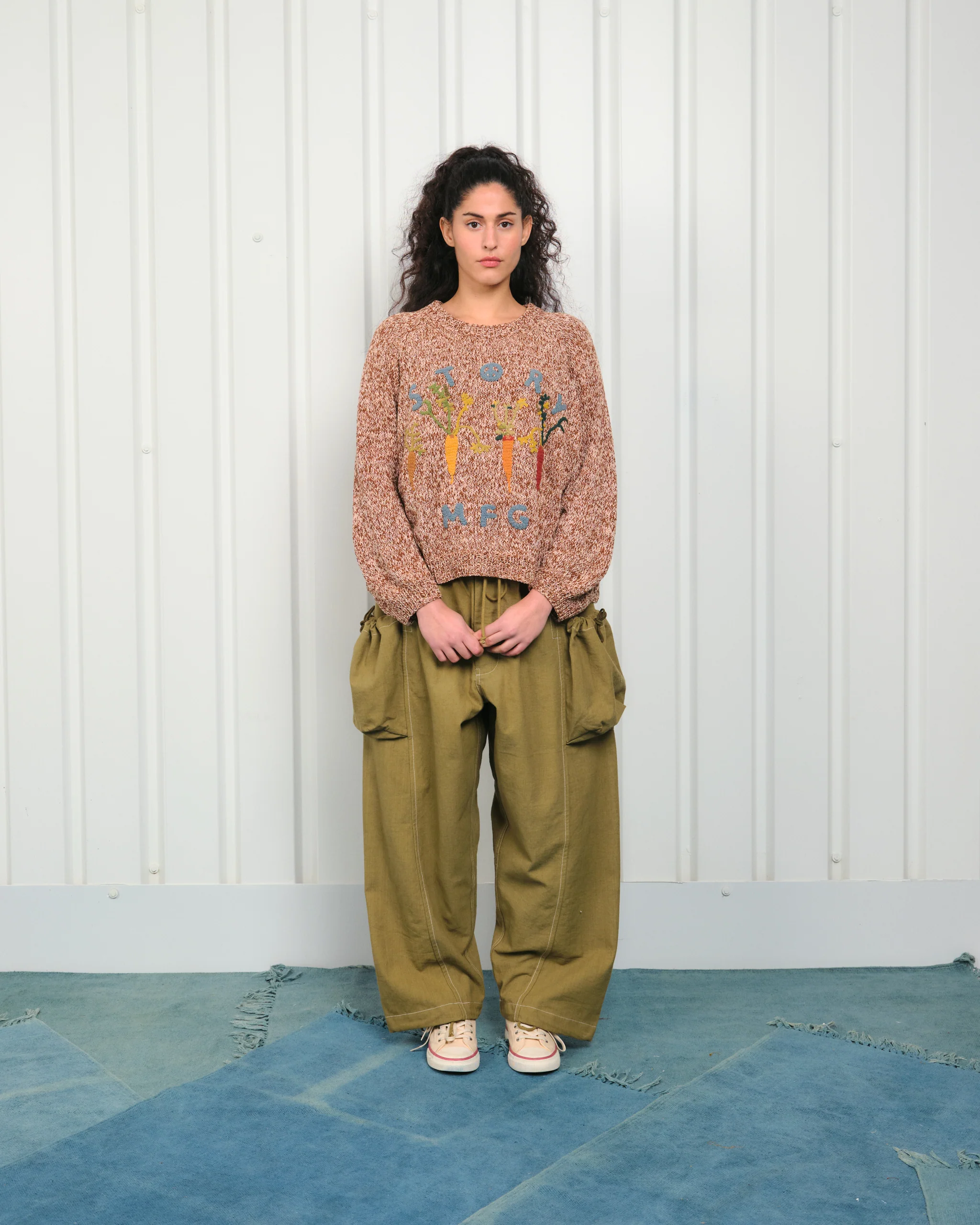 Bulb Knit Jumper - Brown Carrots - Image 2