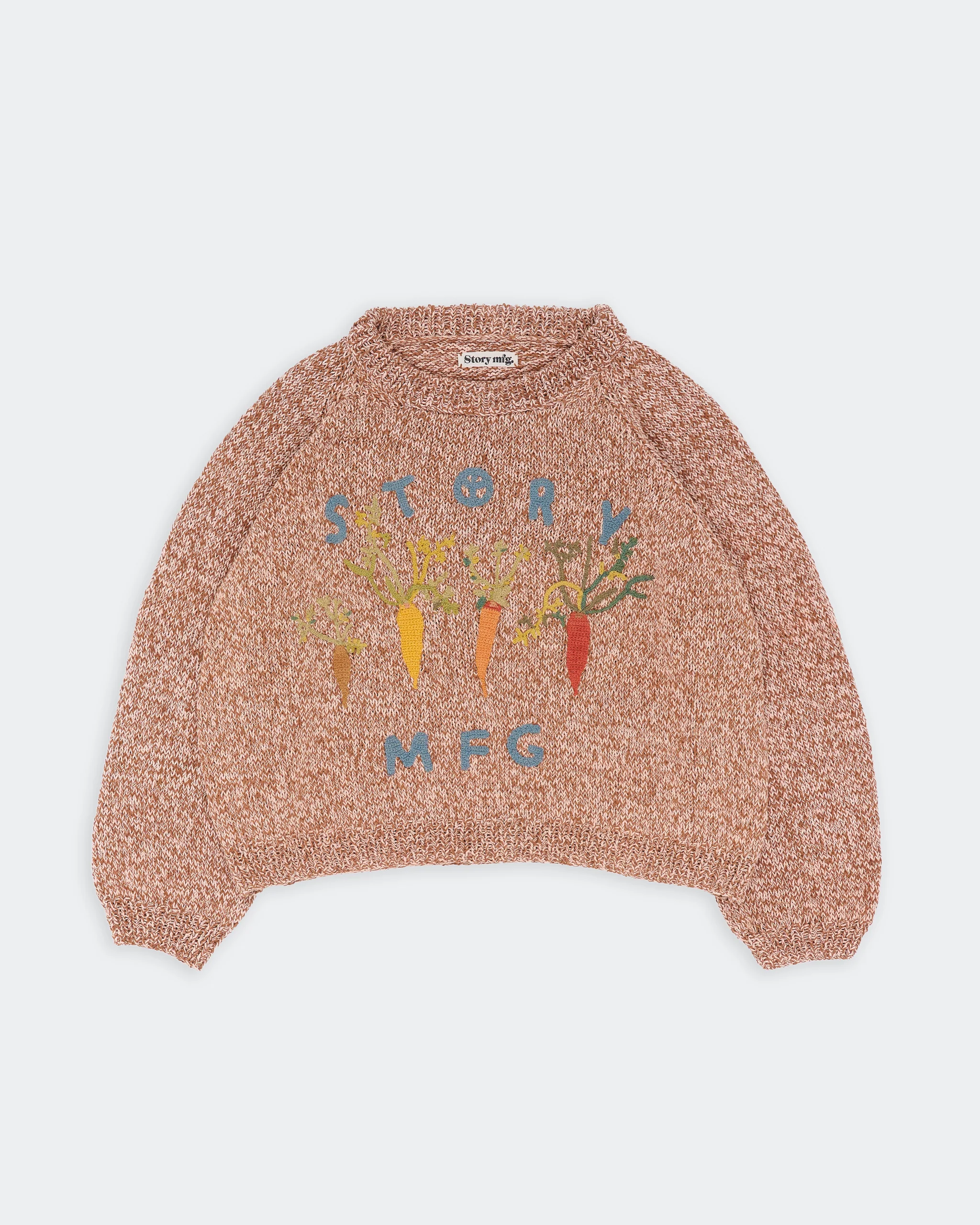 Bulb Knit Jumper - Brown Carrots - Image 3