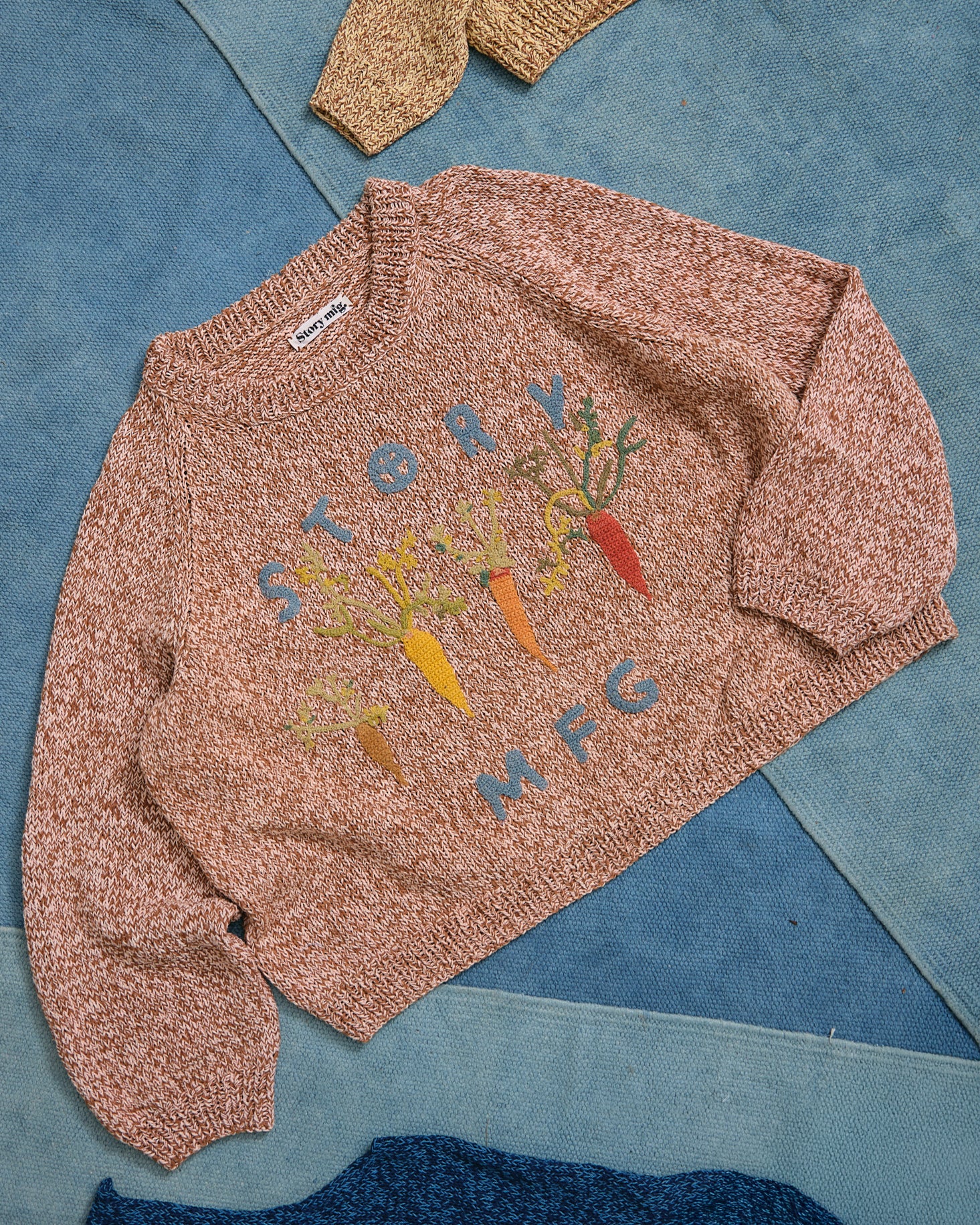 Bulb Knit Jumper - Brown Carrots - Image 5