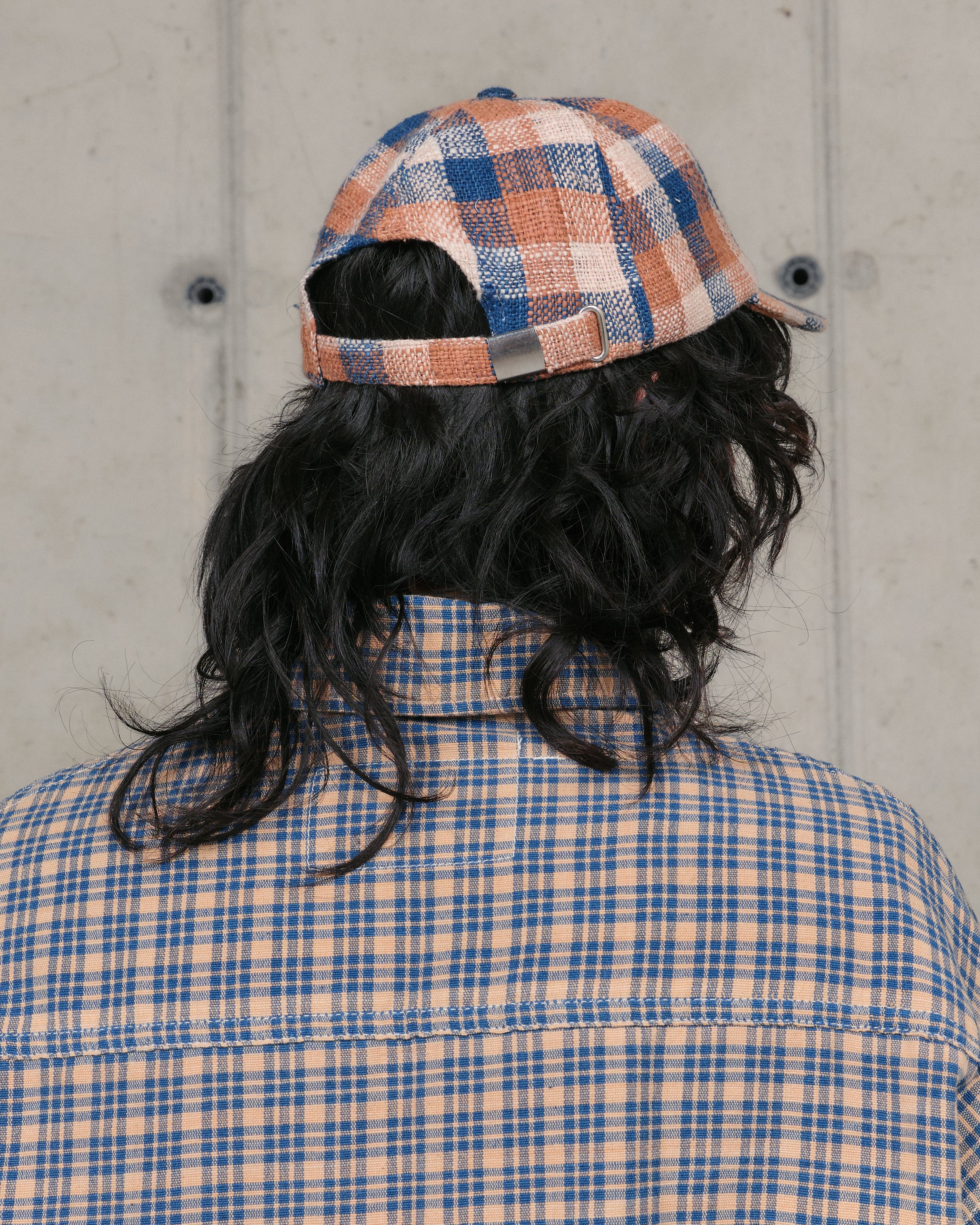 Custom Baseball Cap - Barn Check Handloom - Image 4
