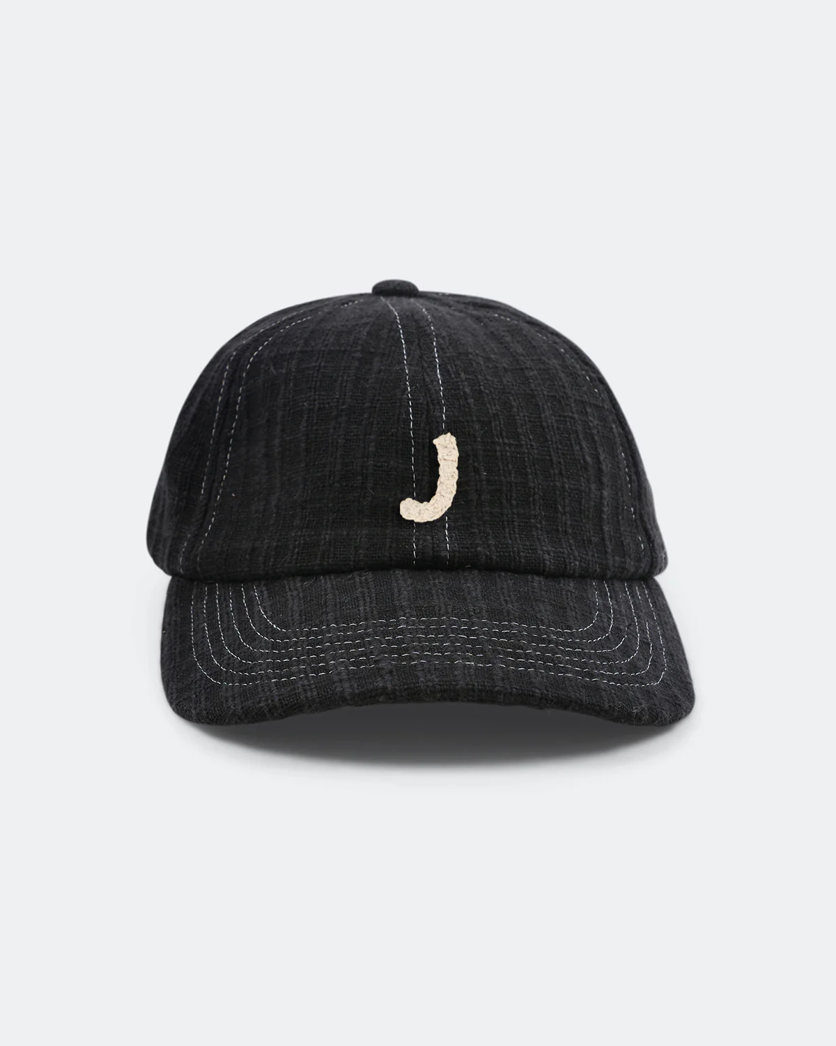Custom Baseball Cap - Black Waffle Handloom - Image 13