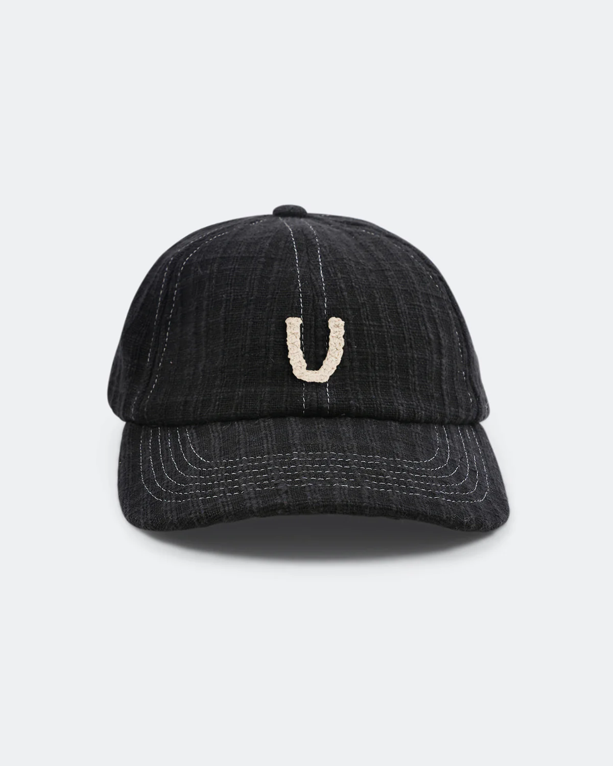 Custom Baseball Cap - Black Waffle Handloom - Image 24