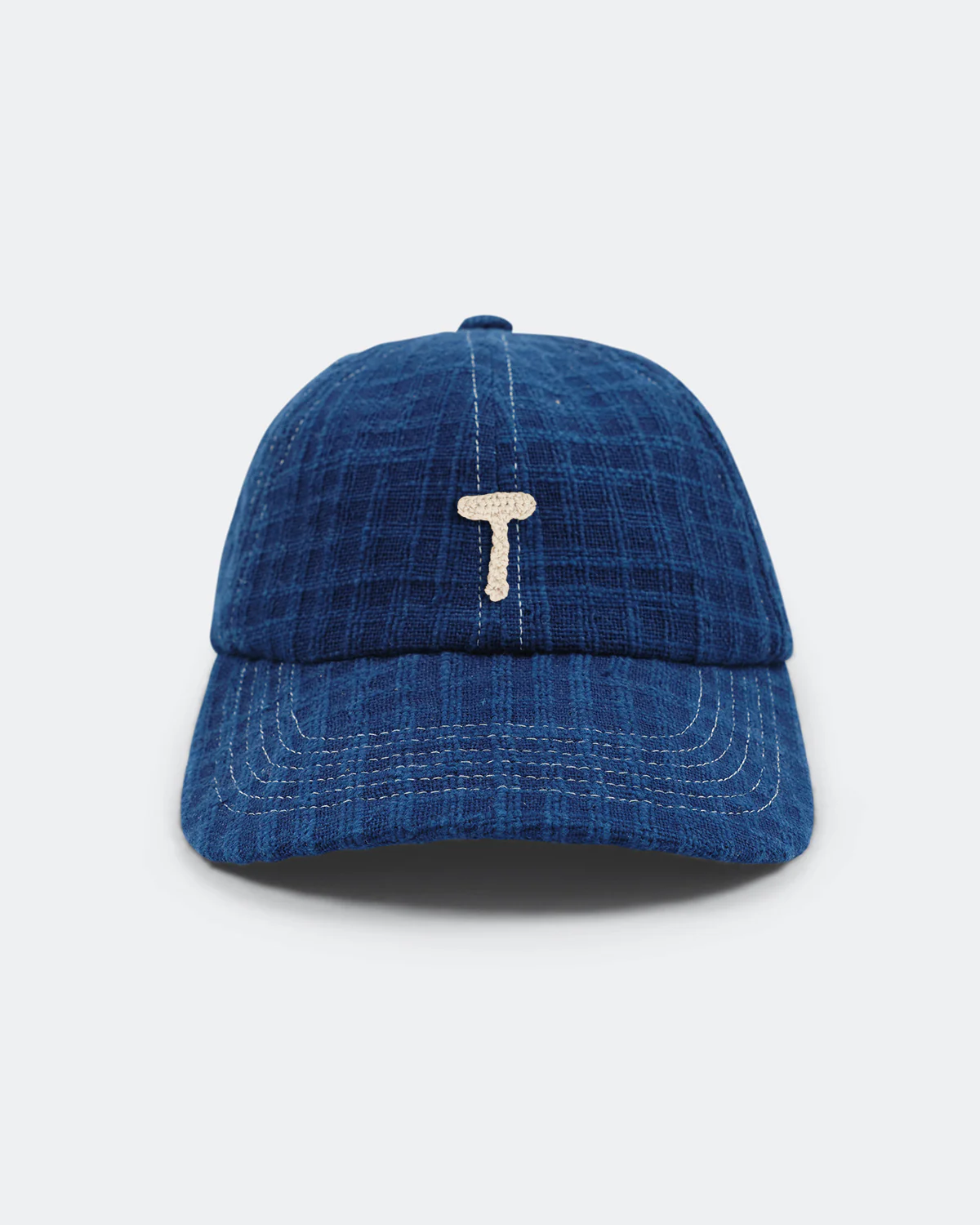 Custom Baseball Cap - Indigo Waffle Handloom - Image 23