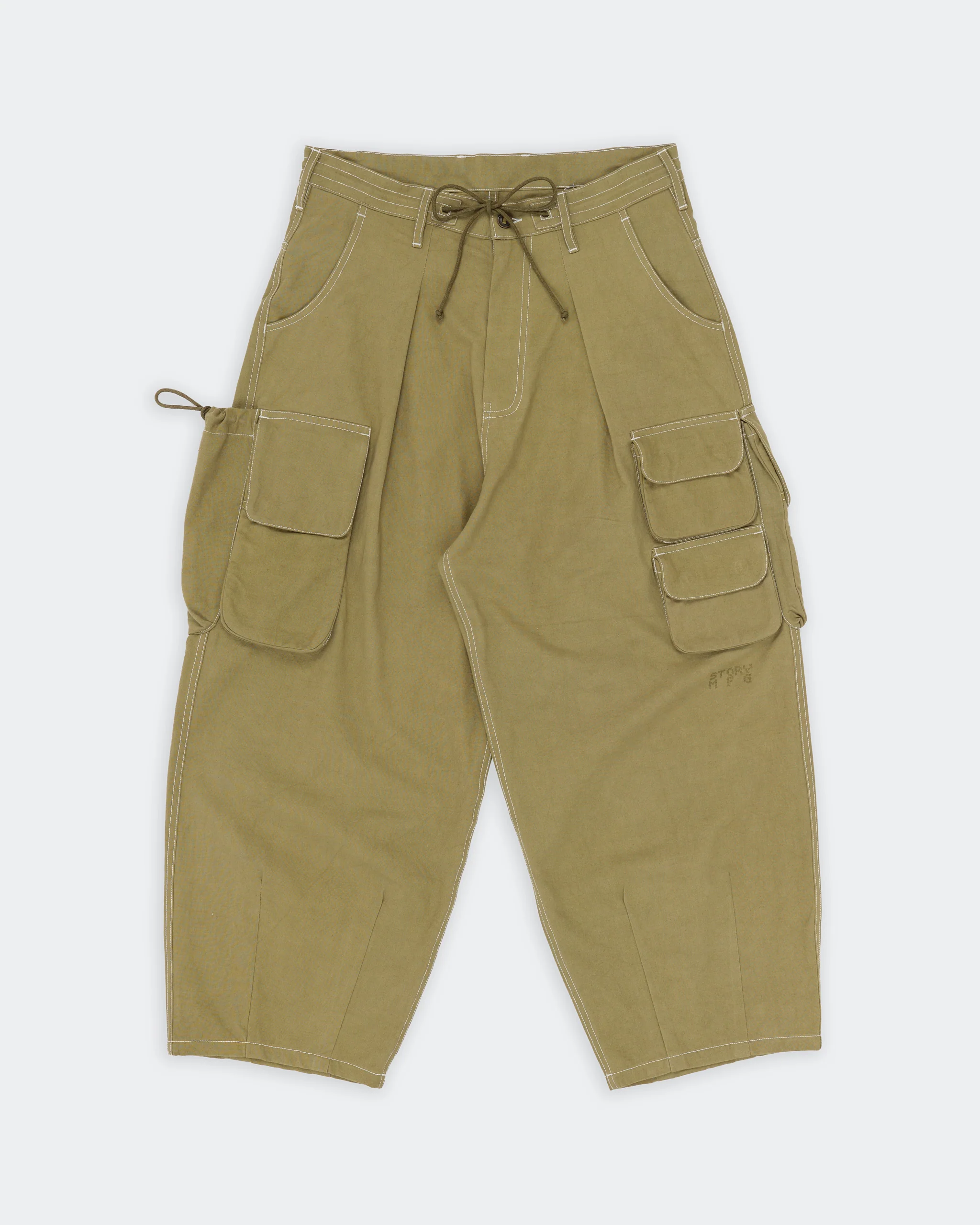Forager Pants - Olive Contrast Slub - Image 3