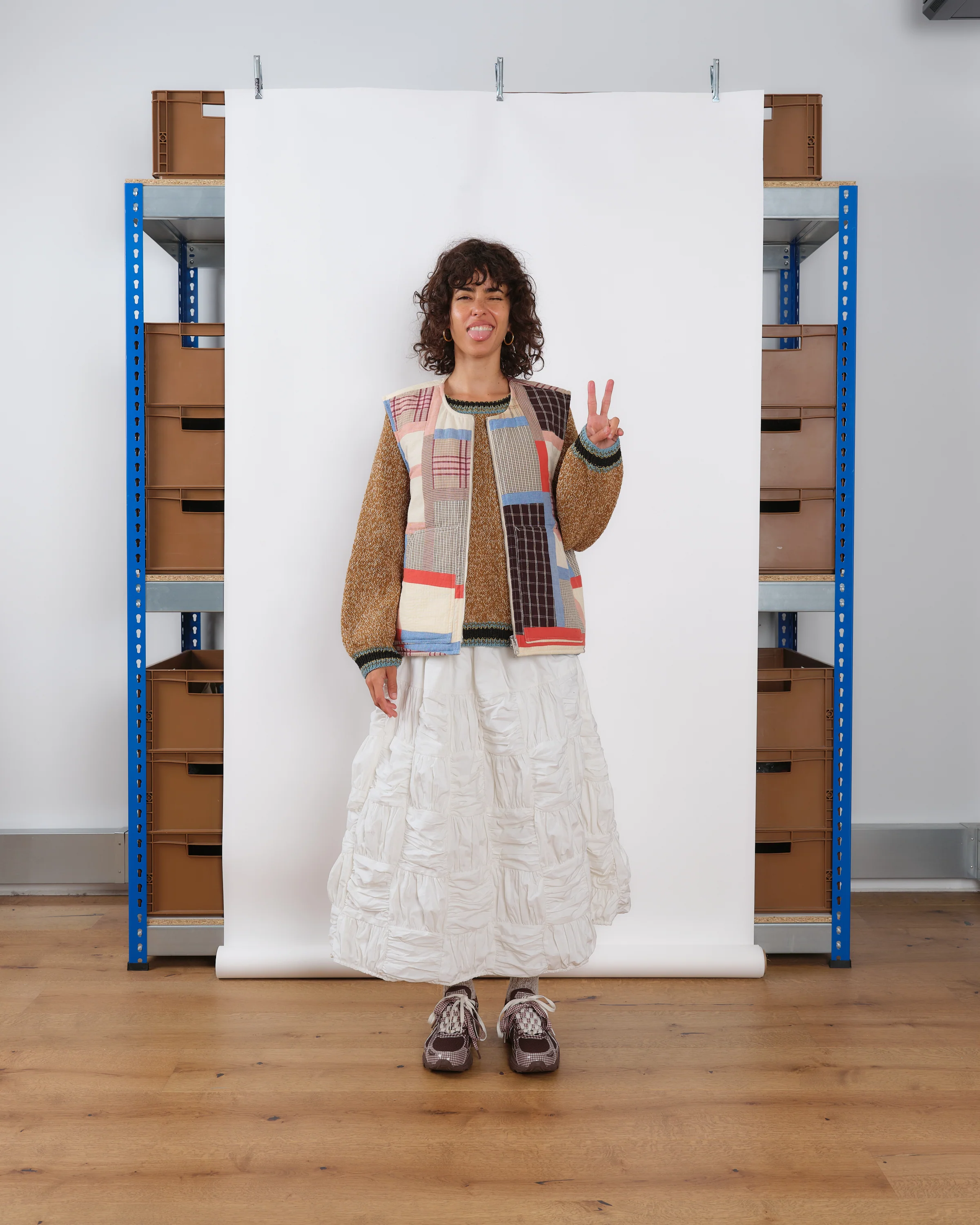 Foxglove Skirt - Ecru Interstellar Patchwork - Image 2