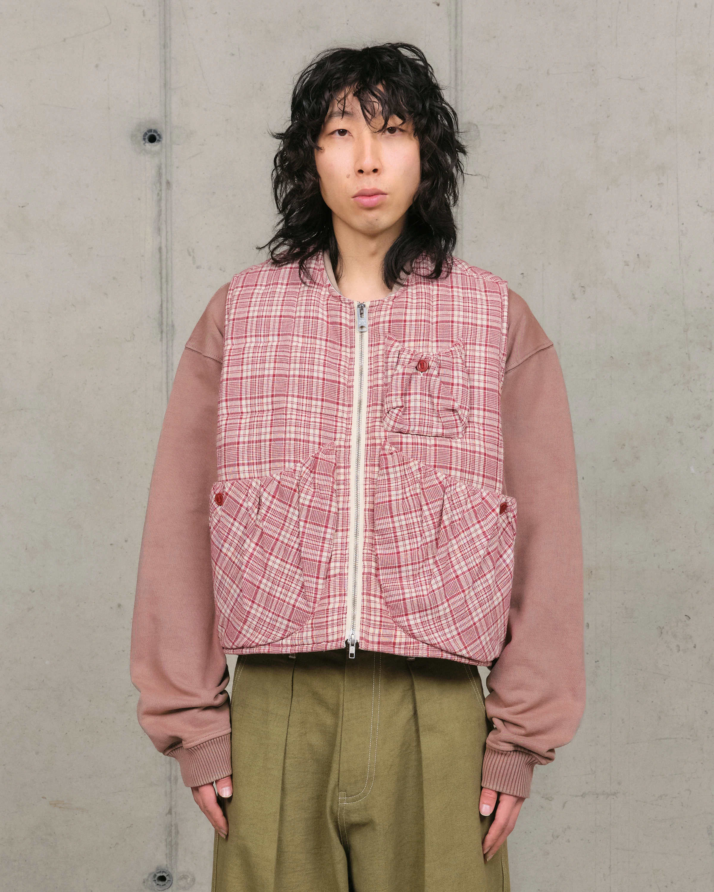 Girolle Vest - Red Check
