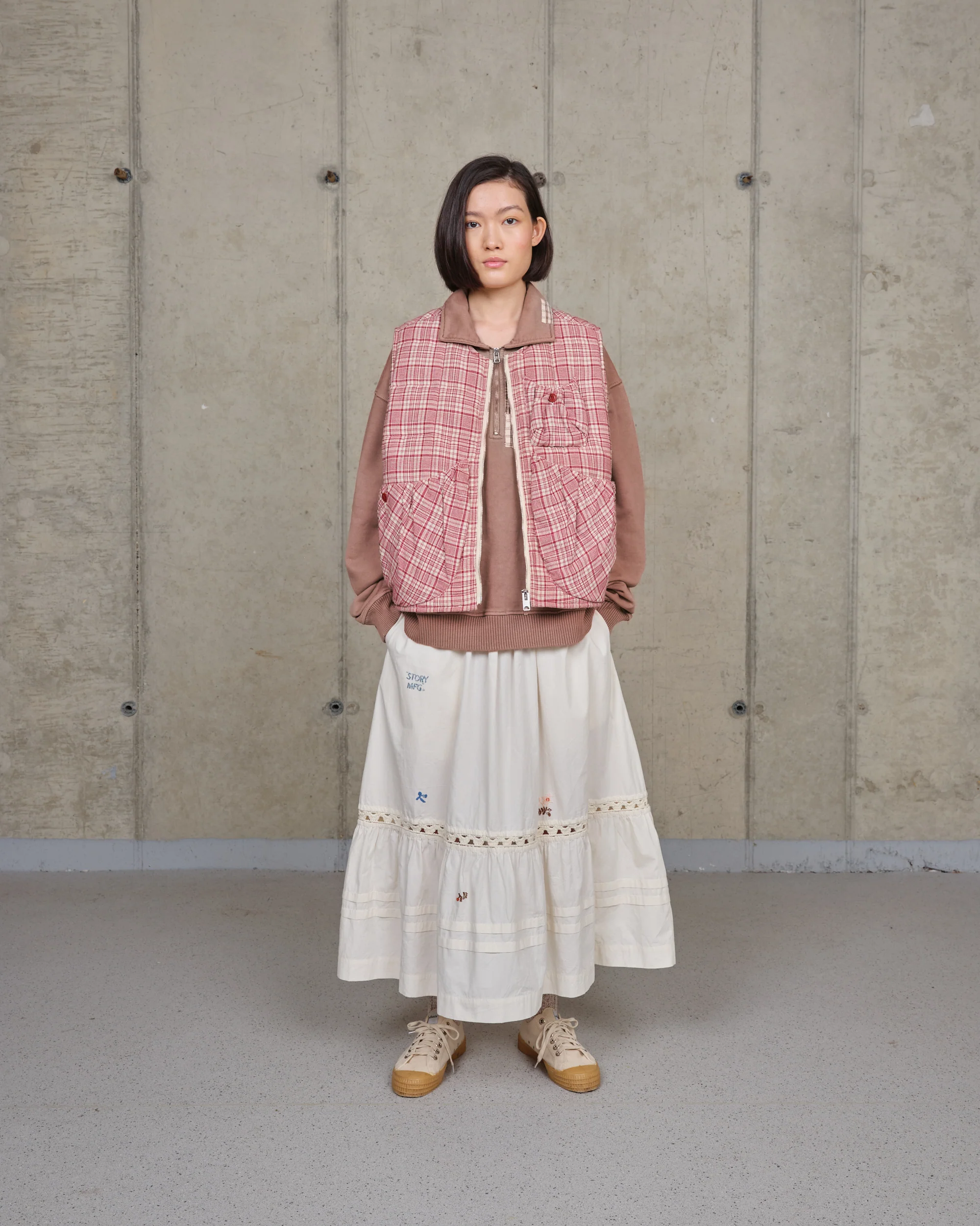 Girolle Vest - Red Check - Image 2
