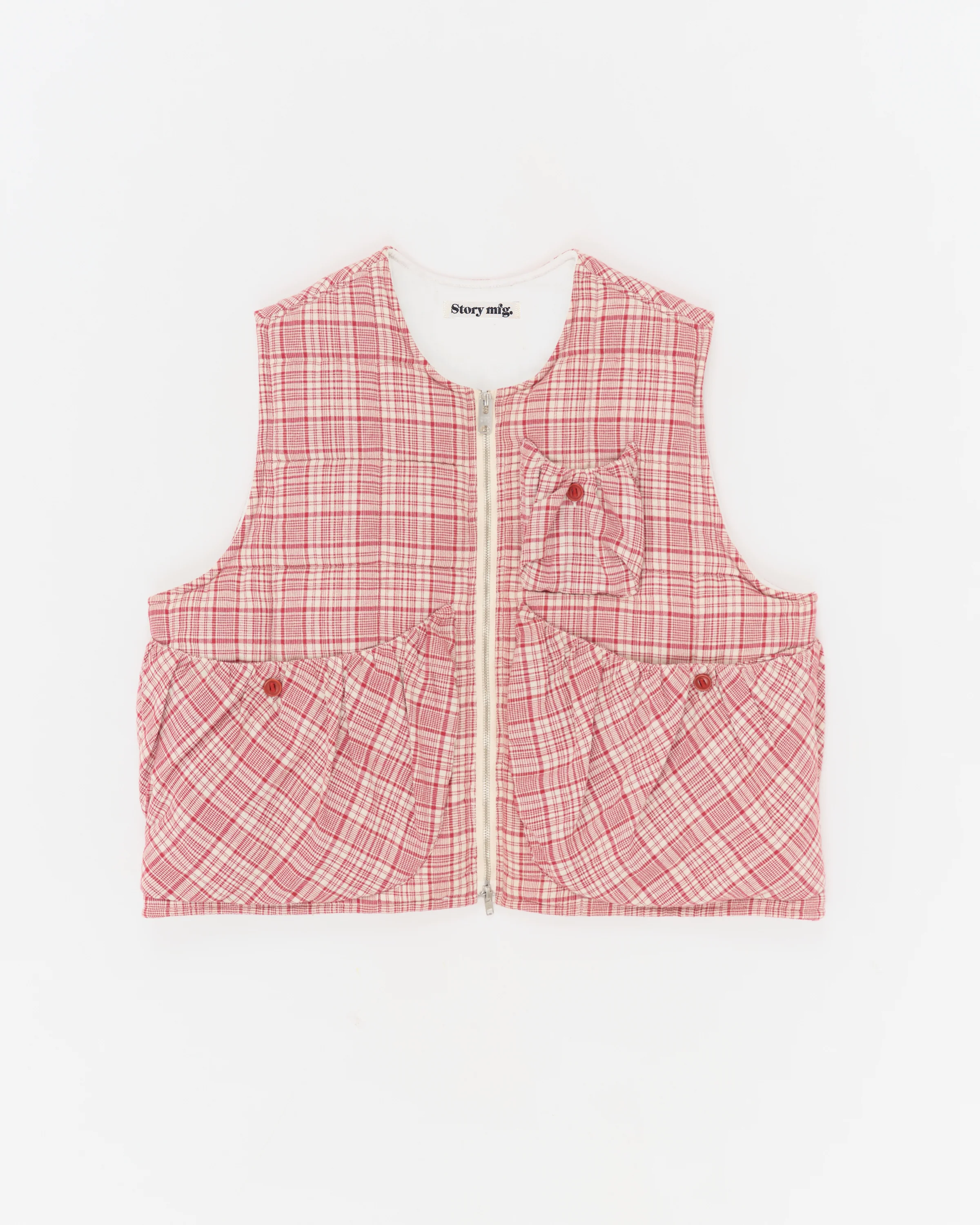 Girolle Vest - Red Check - Image 3
