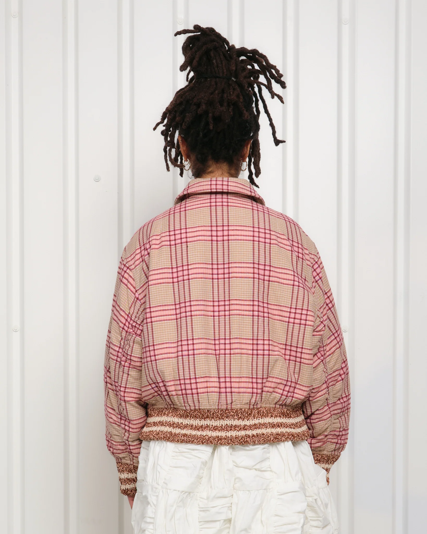 Grain Bomber - Flora Check Handloom - Image 10