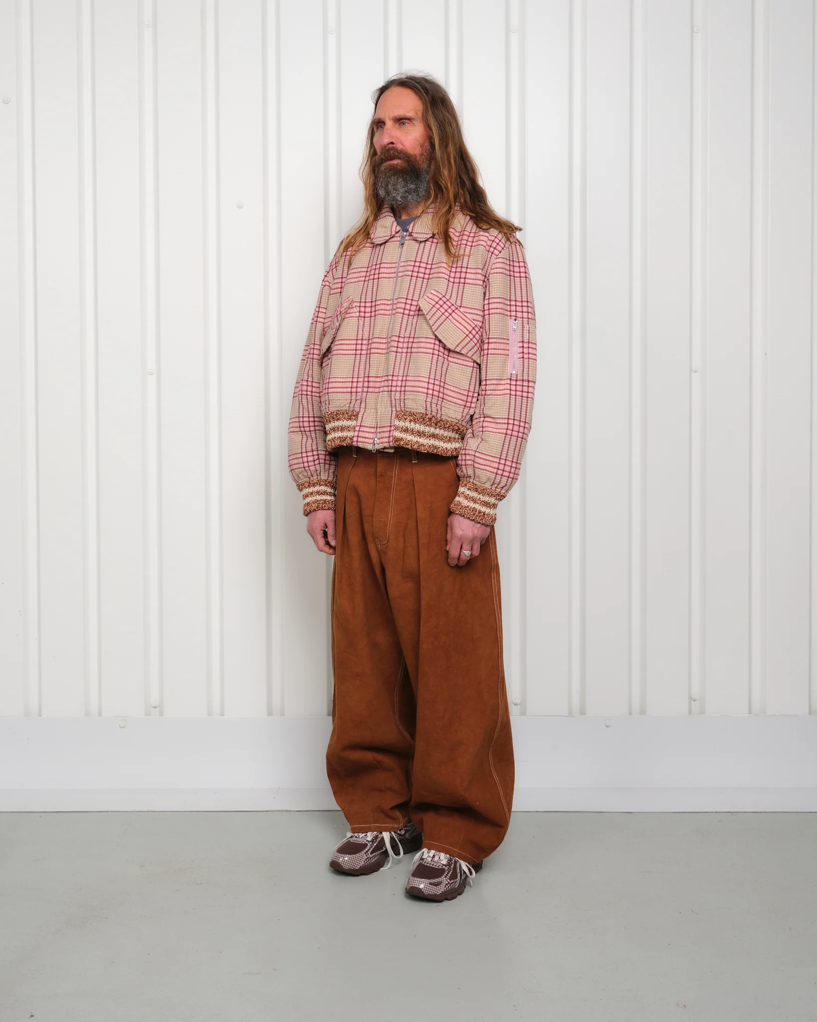 Grain Bomber - Flora Check Handloom - Image 4