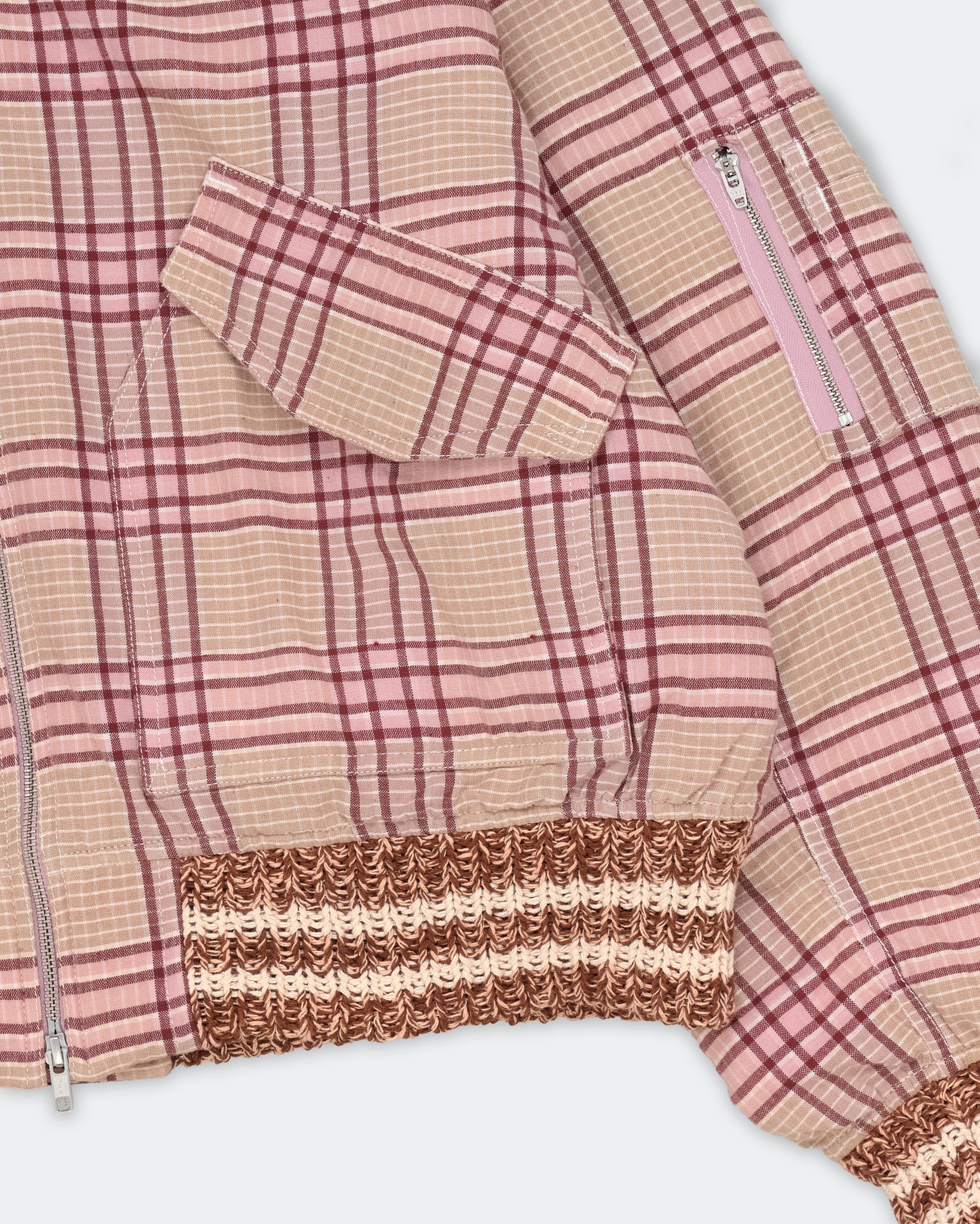 Grain Bomber - Flora Check Handloom - Image 9