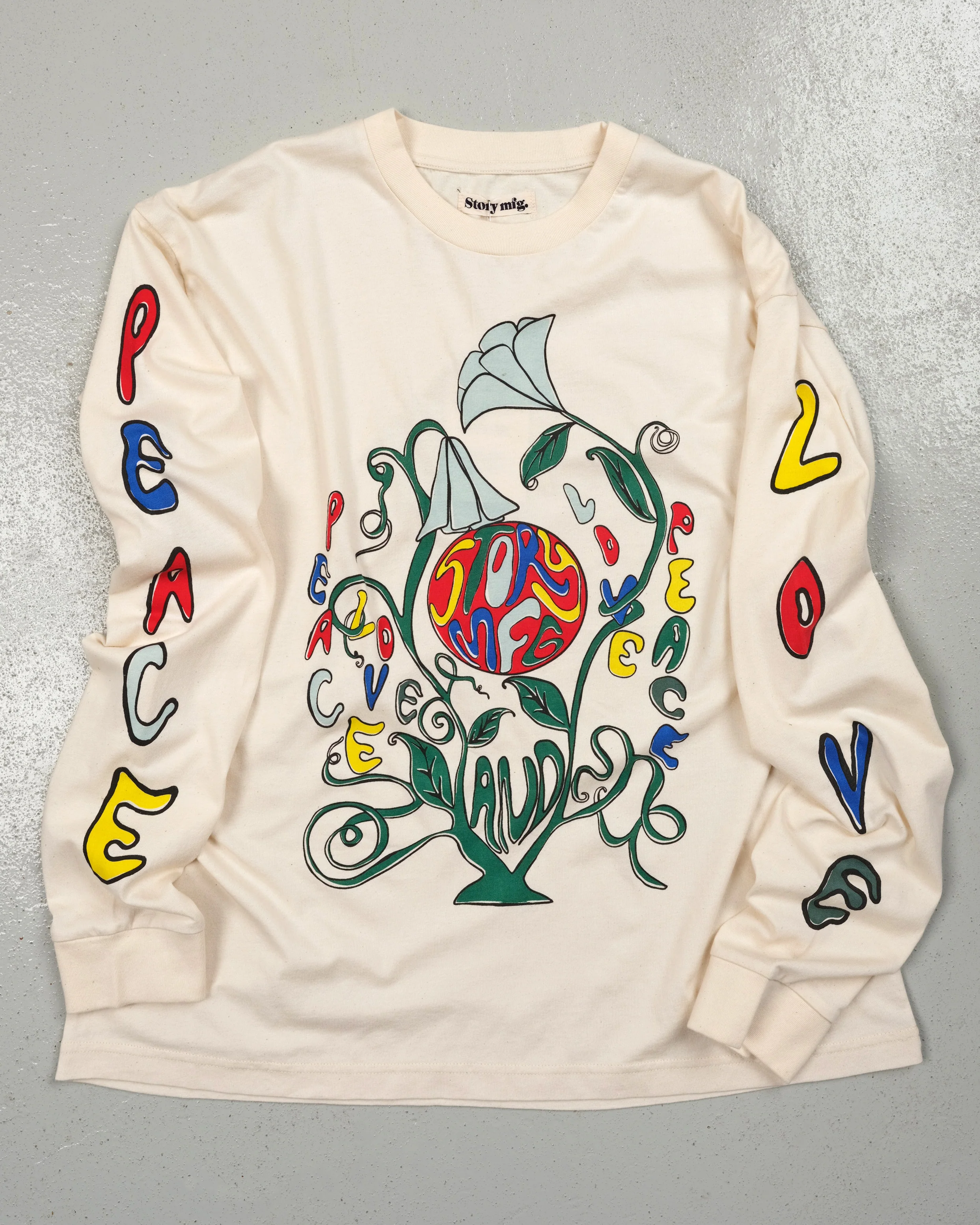 Grateful Tee LS - Peace Plant - Image 5