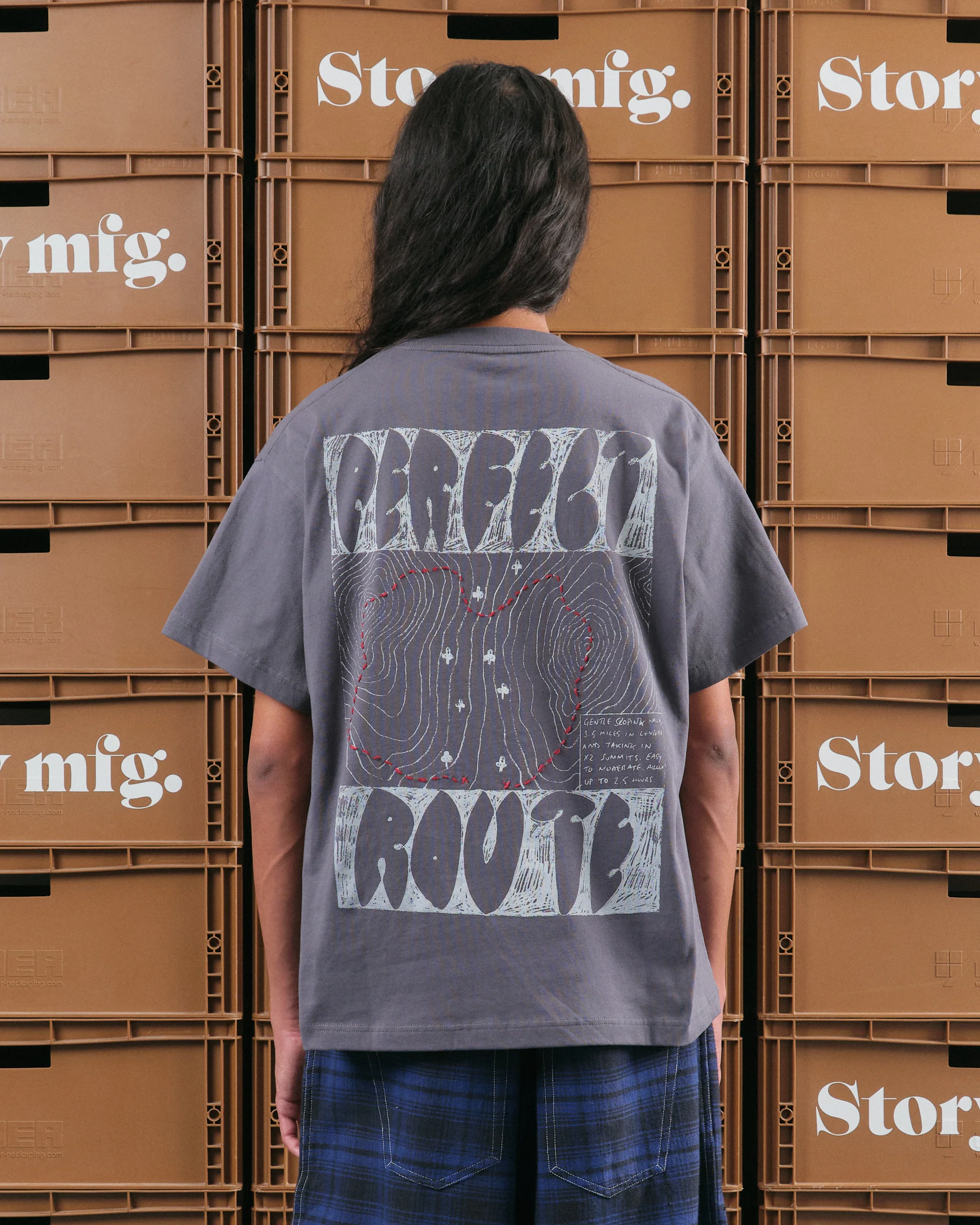 Grateful Tee SS - Charcoal Take A Hike - Image 2