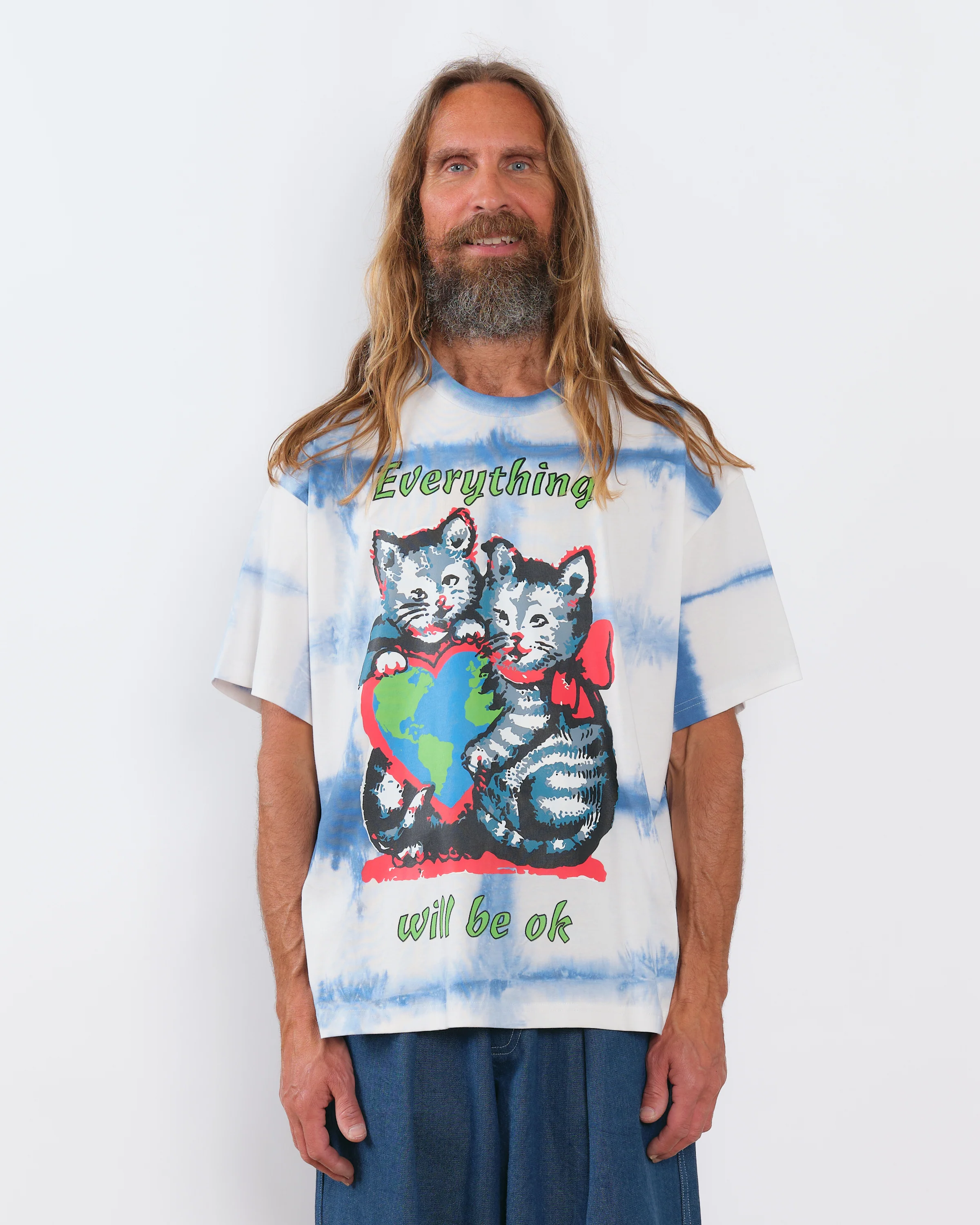 Grateful Tee SS - Indigo Kitten Courage - Image 6