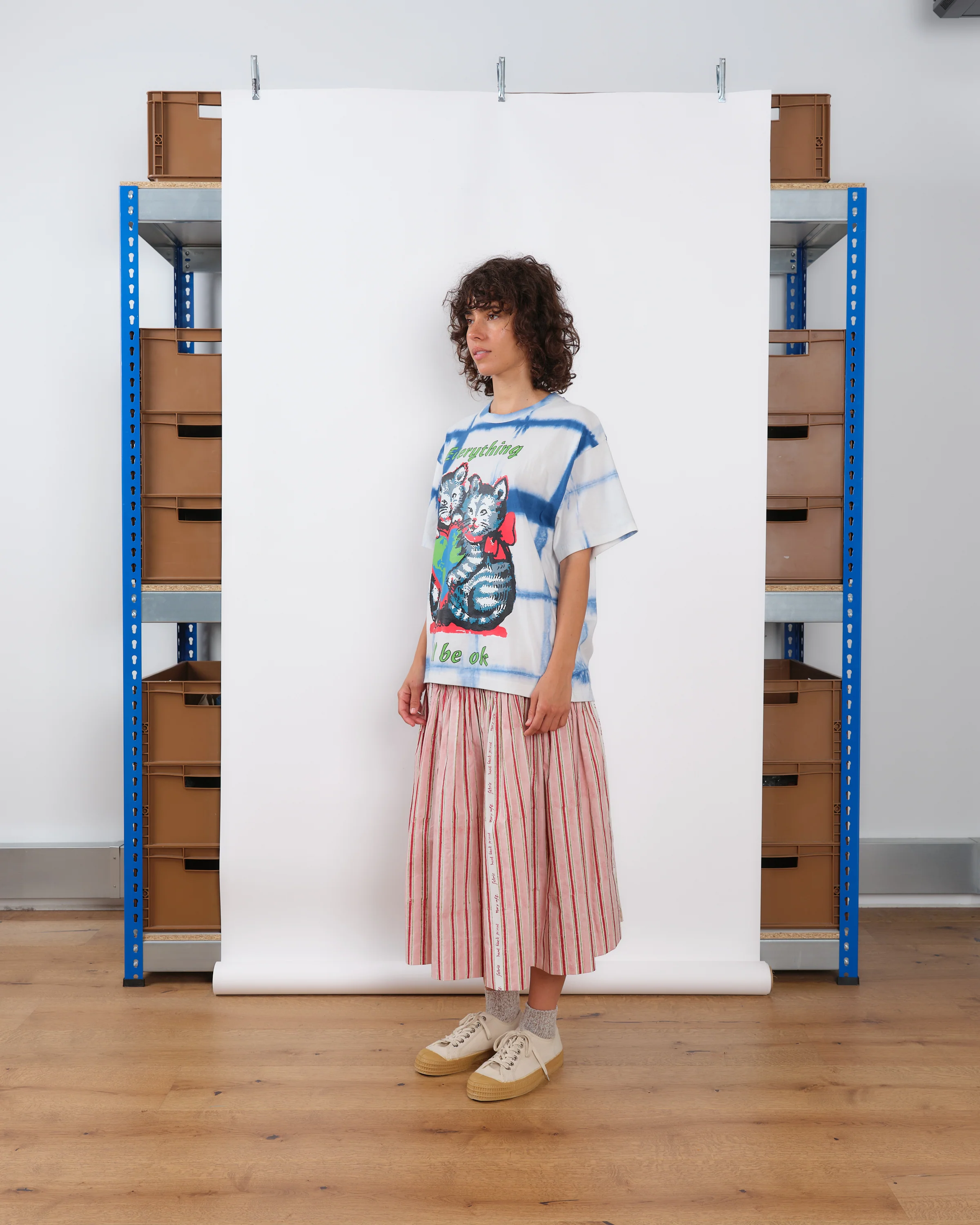 Grateful Tee SS - Indigo Kitten Courage - Image 7