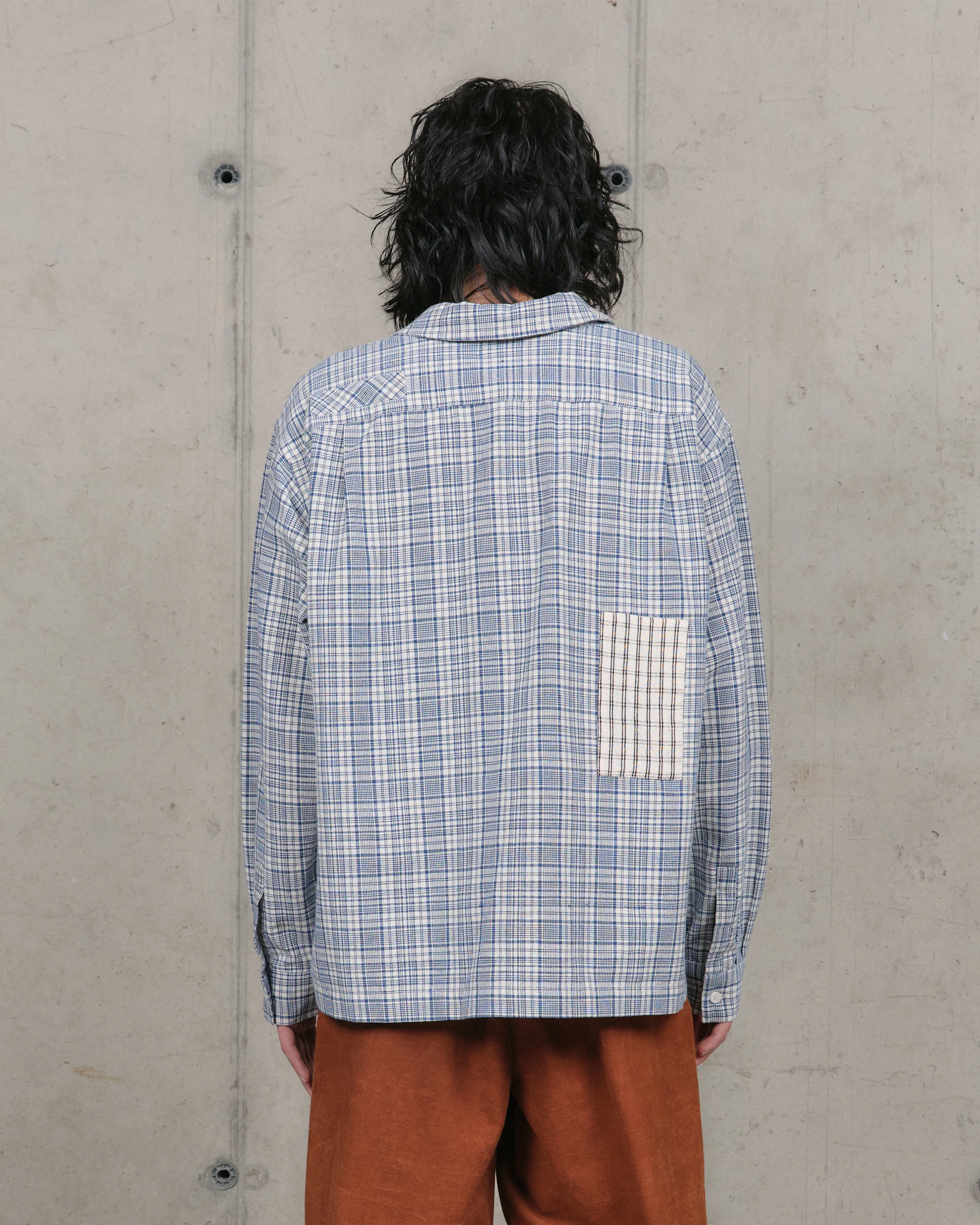 Greetings Shirt LS - Indigo Check Picnic - Image 10