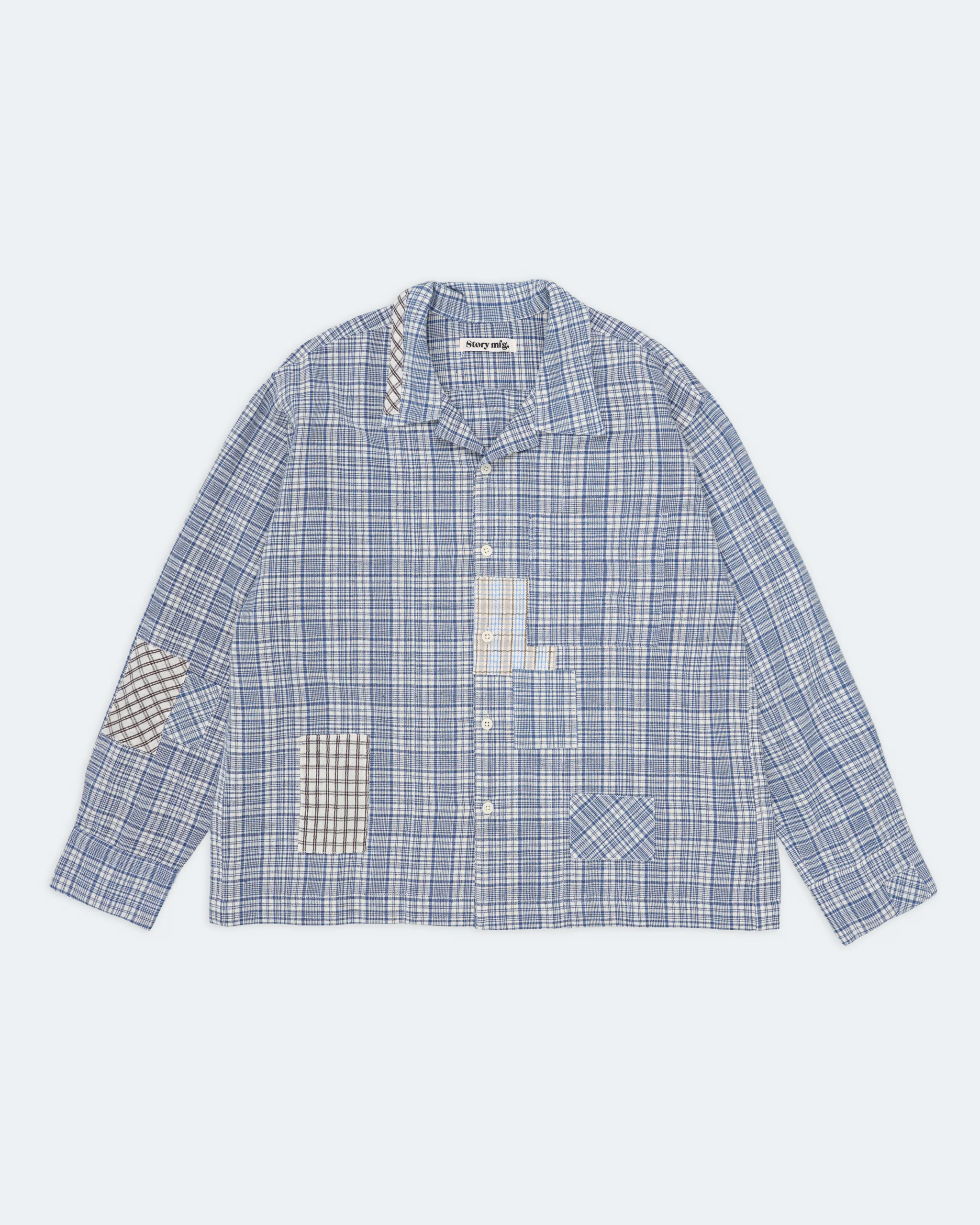 Greetings Shirt LS - Indigo Check Picnic - Image 3