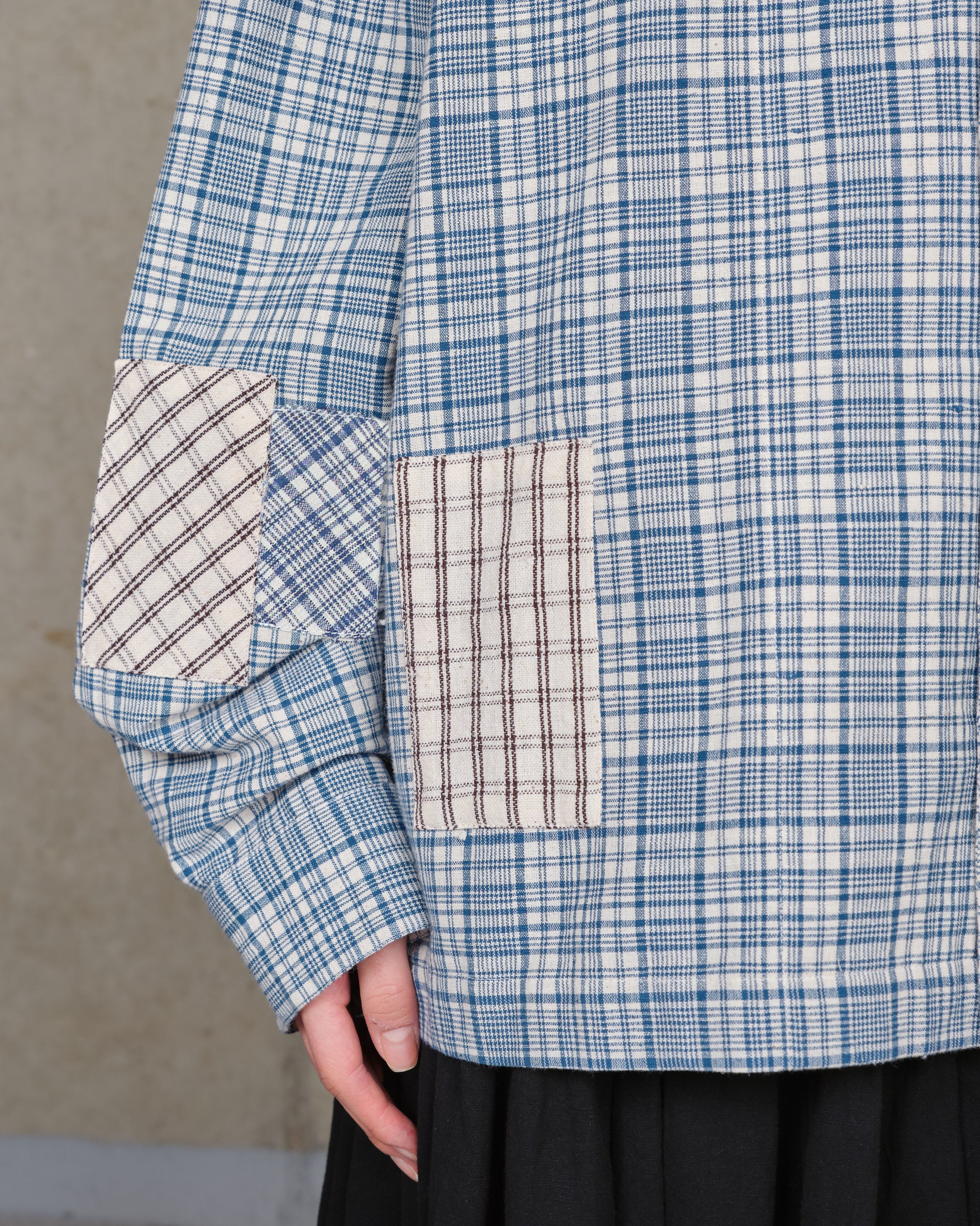 Greetings Shirt LS - Indigo Check Picnic - Image 5