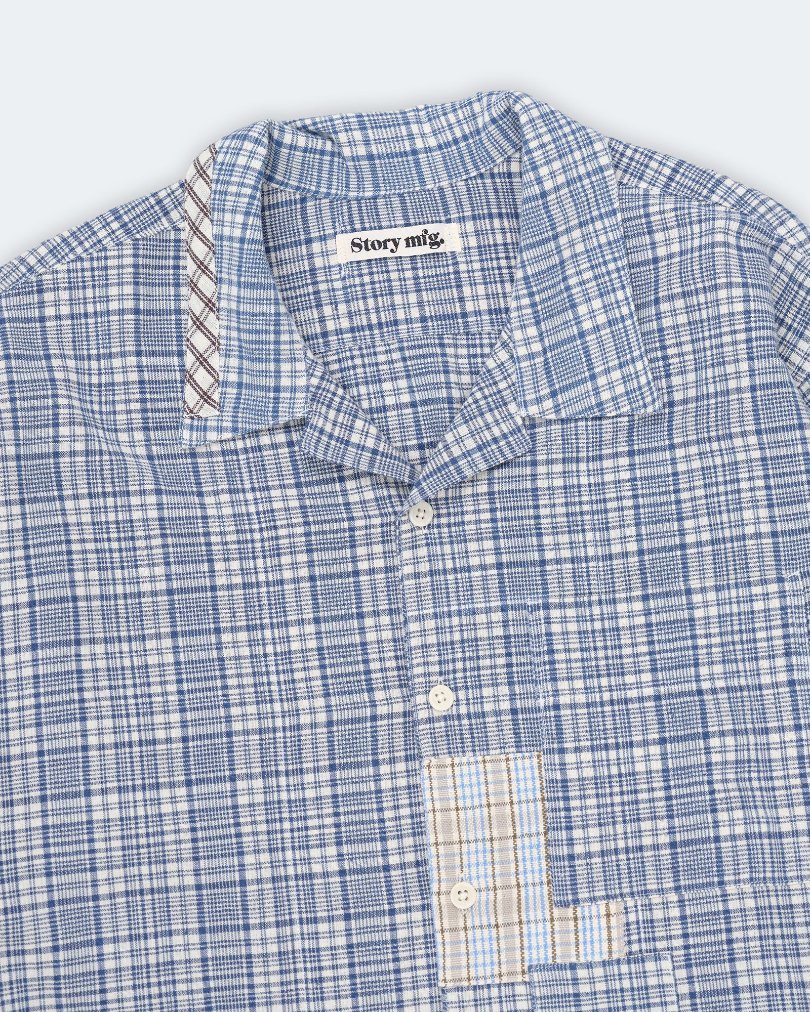 Greetings Shirt LS - Indigo Check Picnic - Image 7