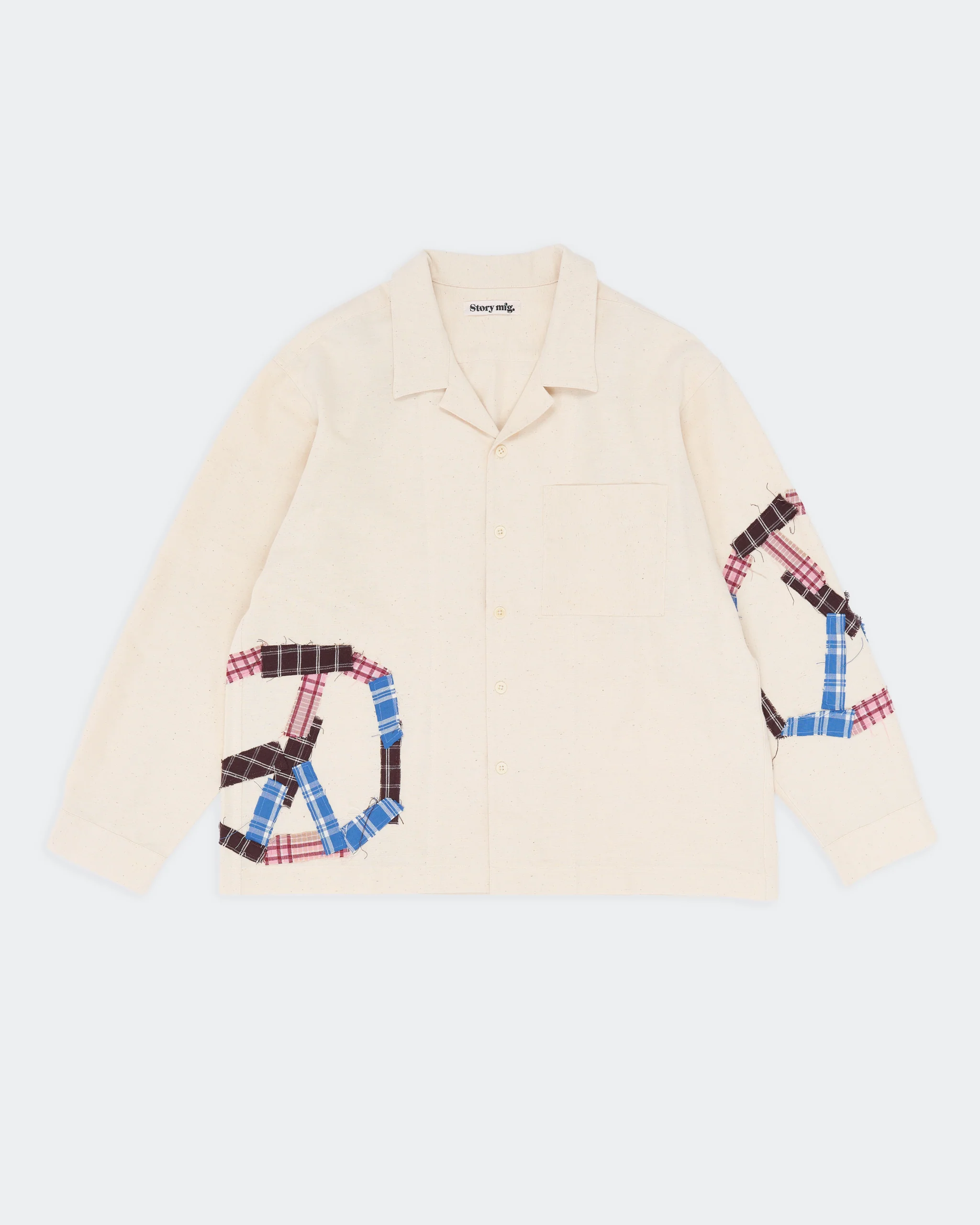 Greetings Shirt LS - Peace Patchwork - Image 3