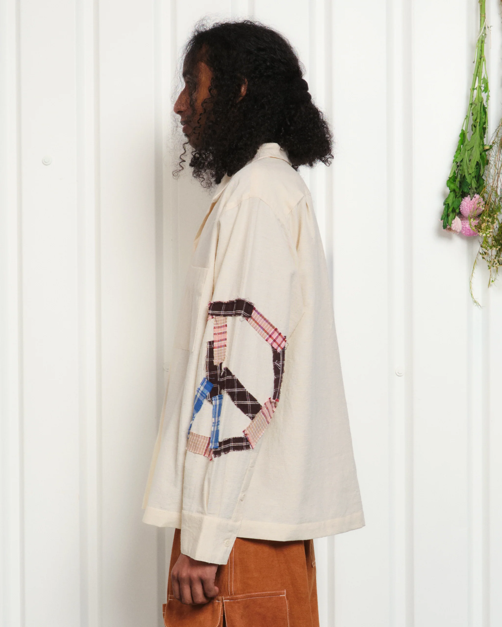 Greetings Shirt LS - Peace Patchwork - Image 7