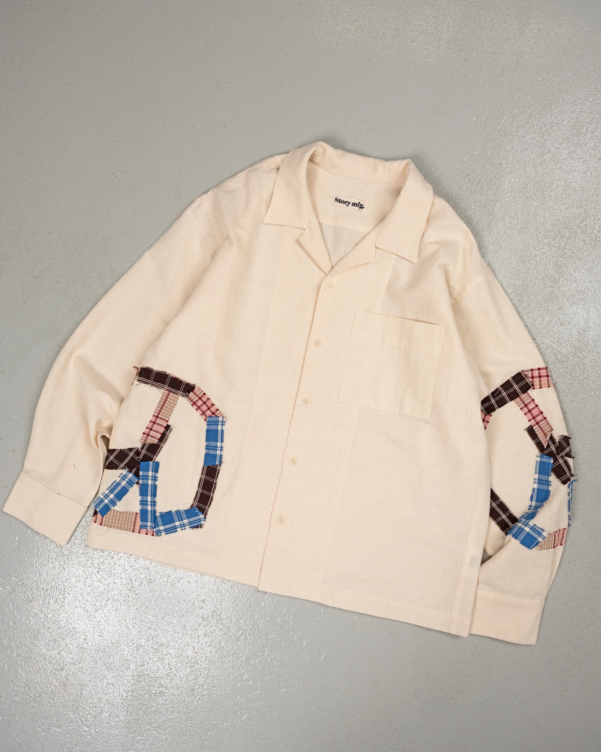 Greetings Shirt LS - Peace Patchwork - Image 8