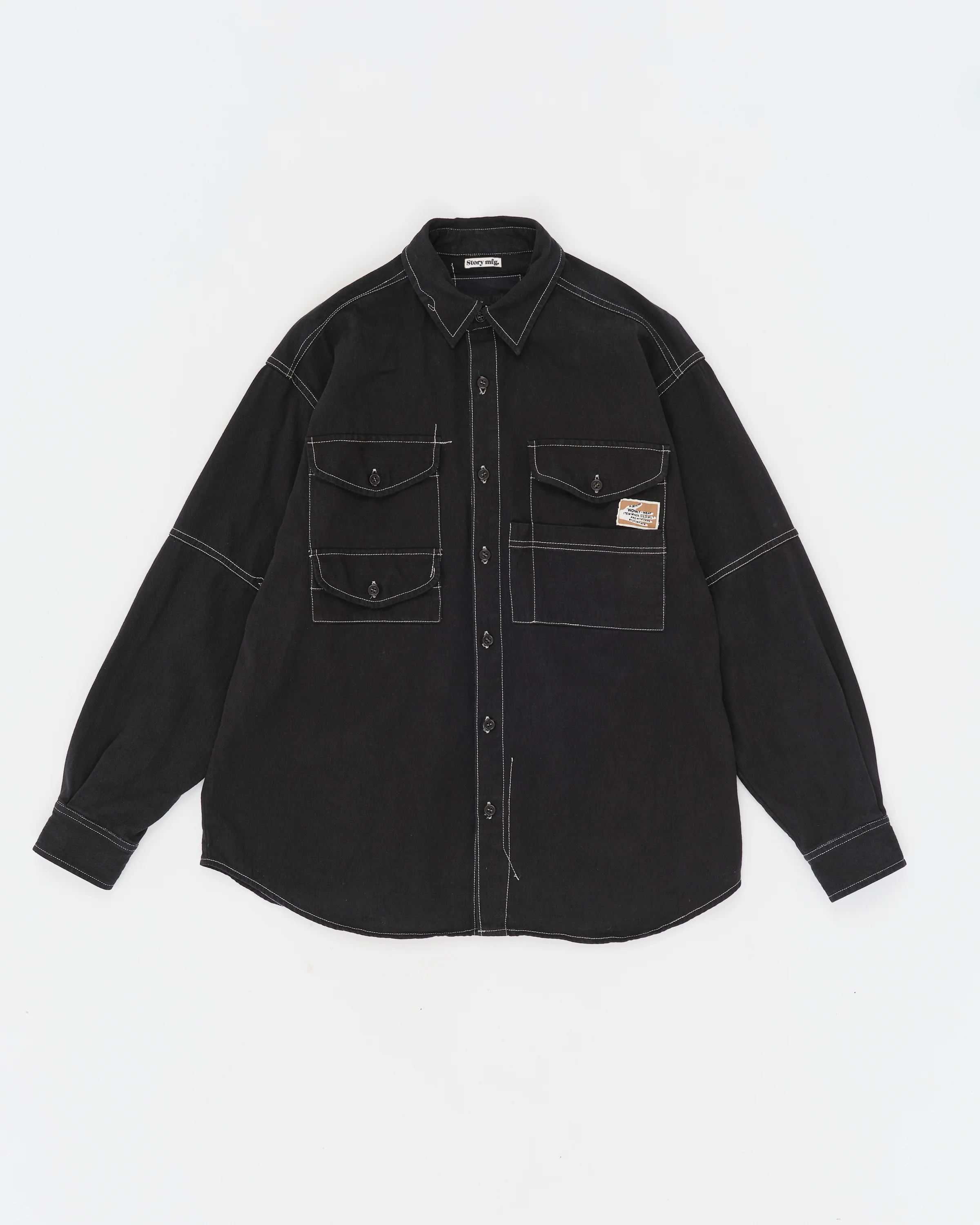 Harvest Shirt - Black Wonky-Wear - Image 3