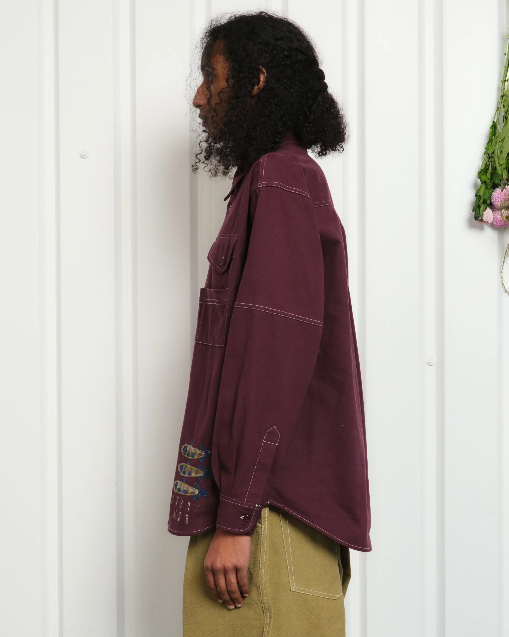 Harvest Shirt - Purple Fish - Image 7